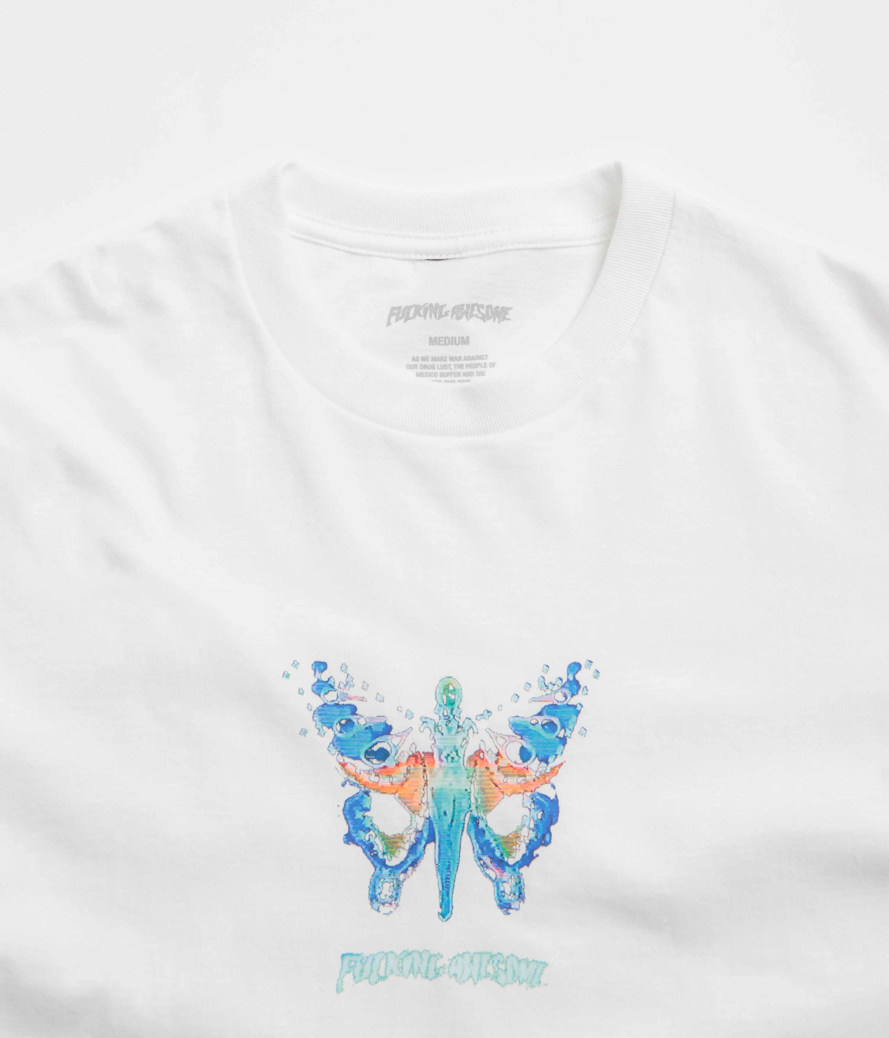 Fucking Awesome Butterfly T-Shirt - White - Image 3