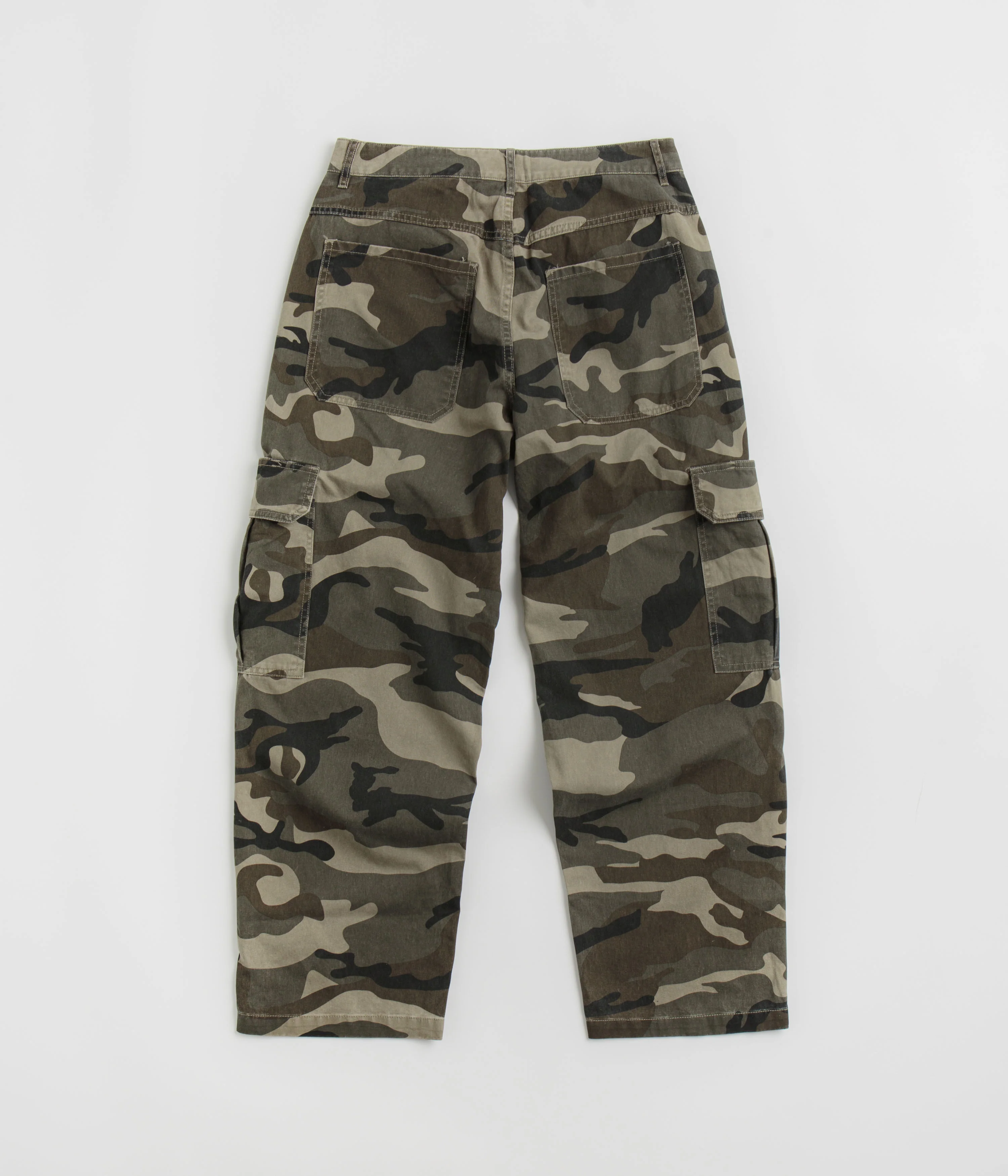 Fucking Awesome Contacts Washed Baggy Cargo Pants - Camo - Image 3