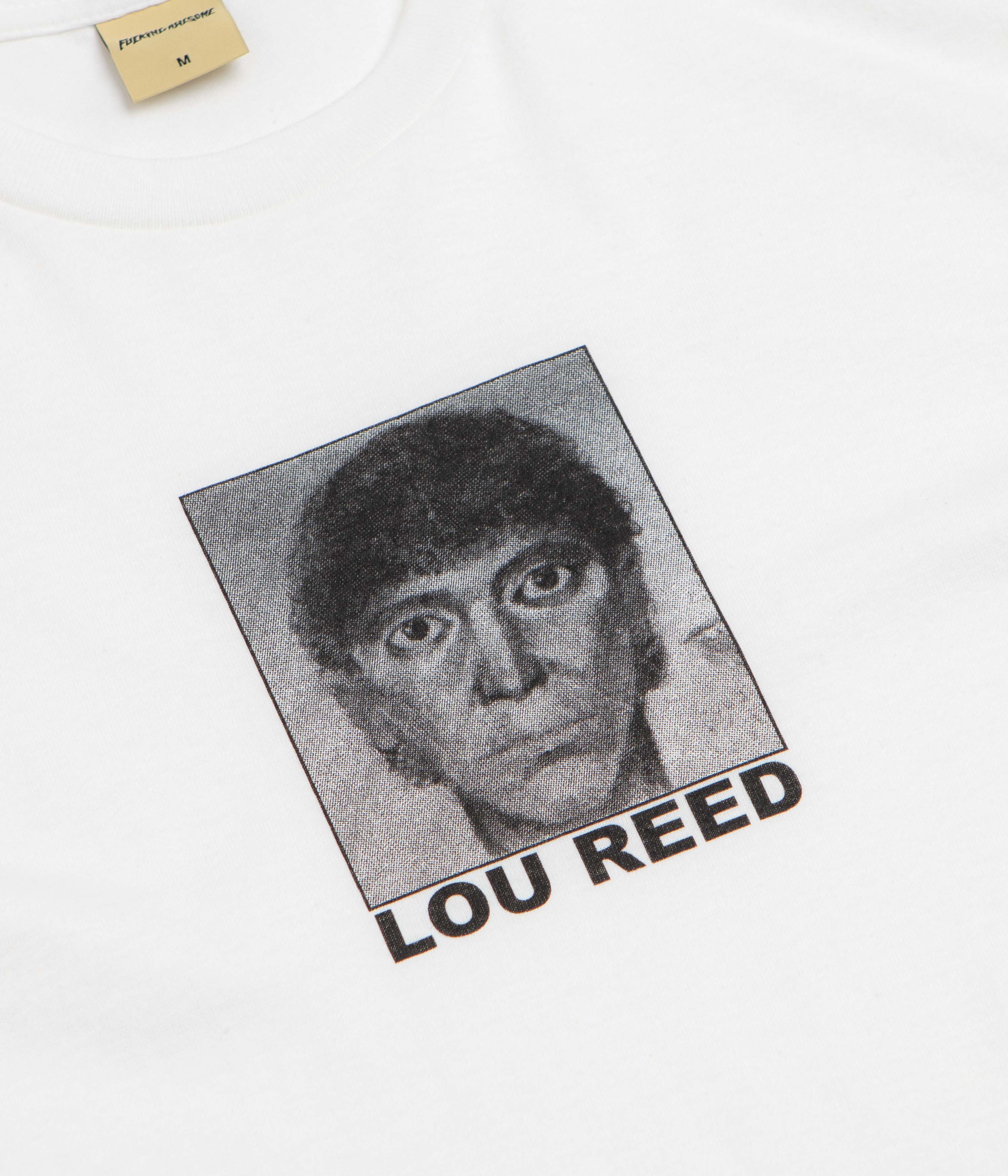 Fucking Awesome Lou Reed T-Shirt - White - Image 3