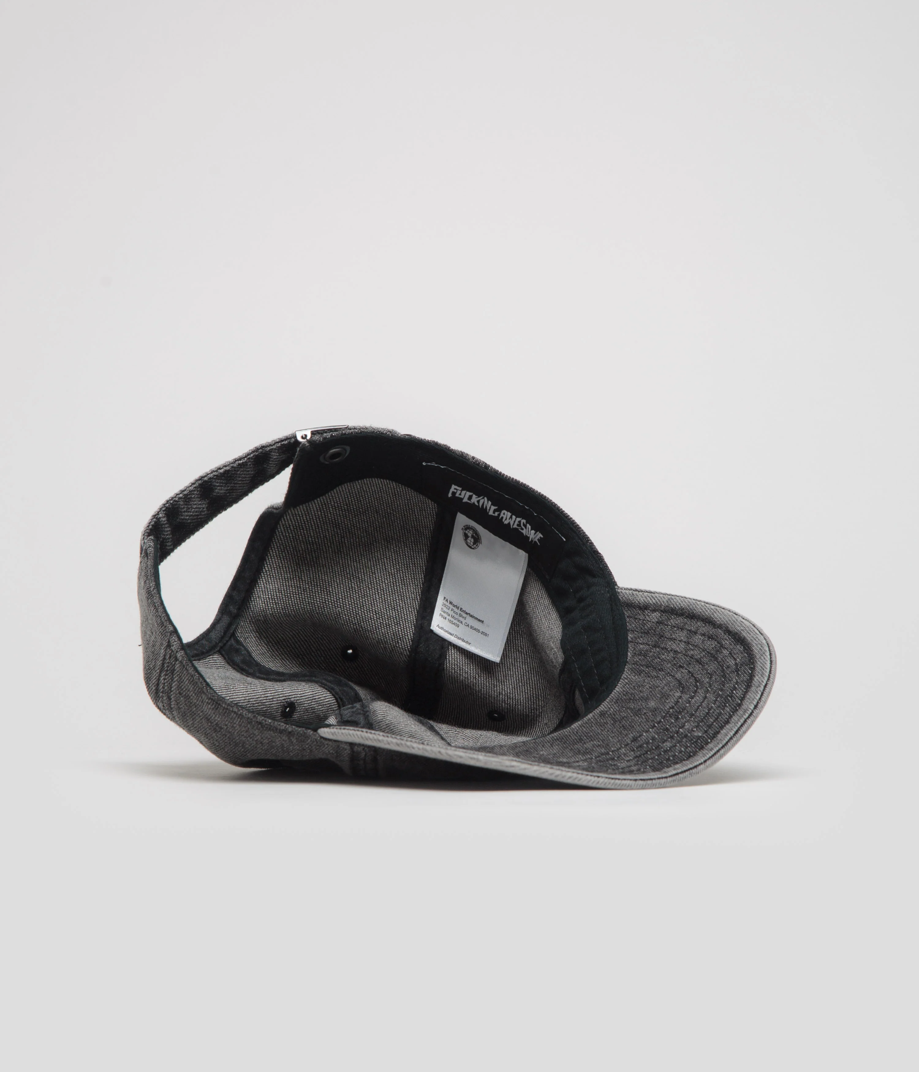 Fucking Awesome Metal Stamp Logo Cap - Black - Image 4