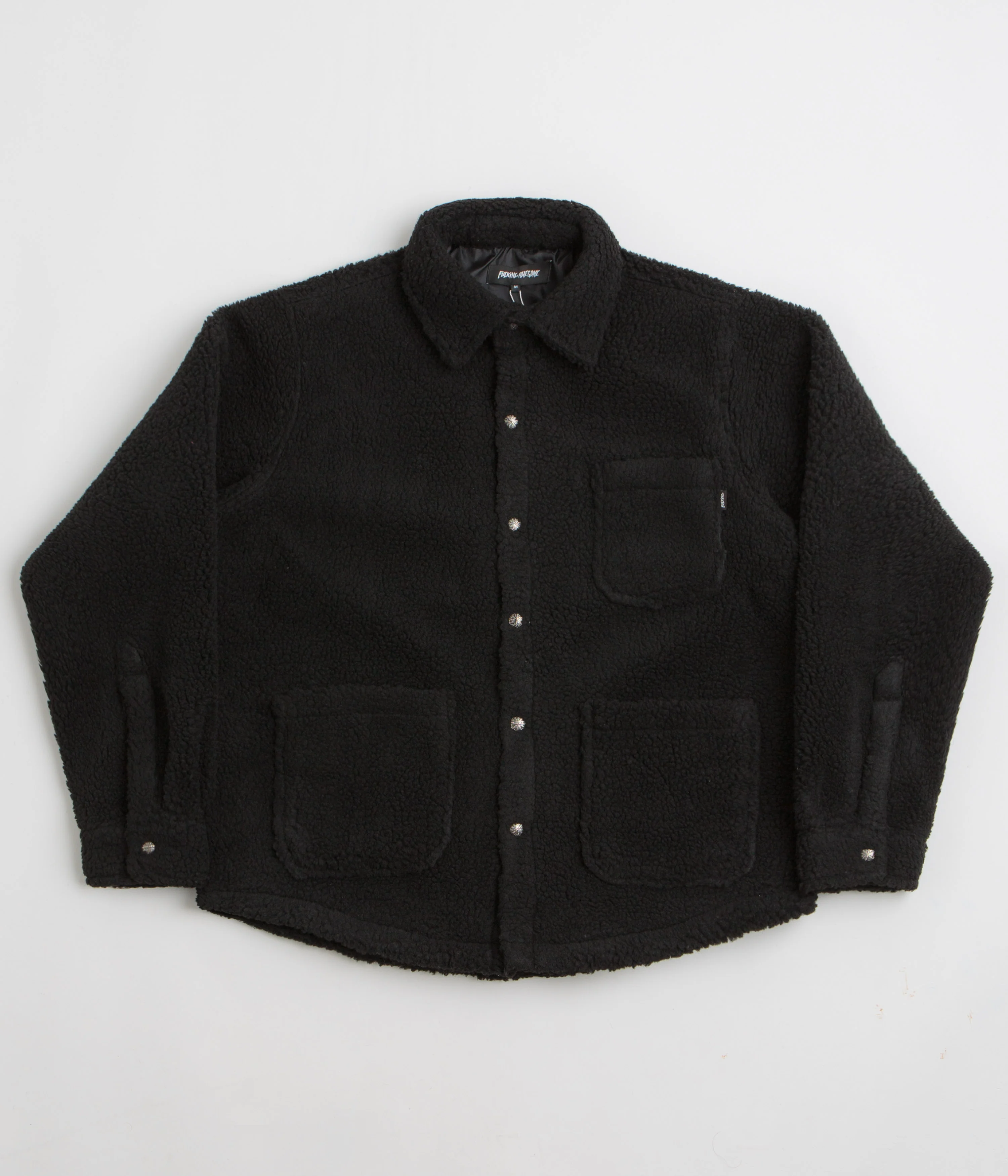 Fucking Awesome Pile Fleece Overshirt - Black