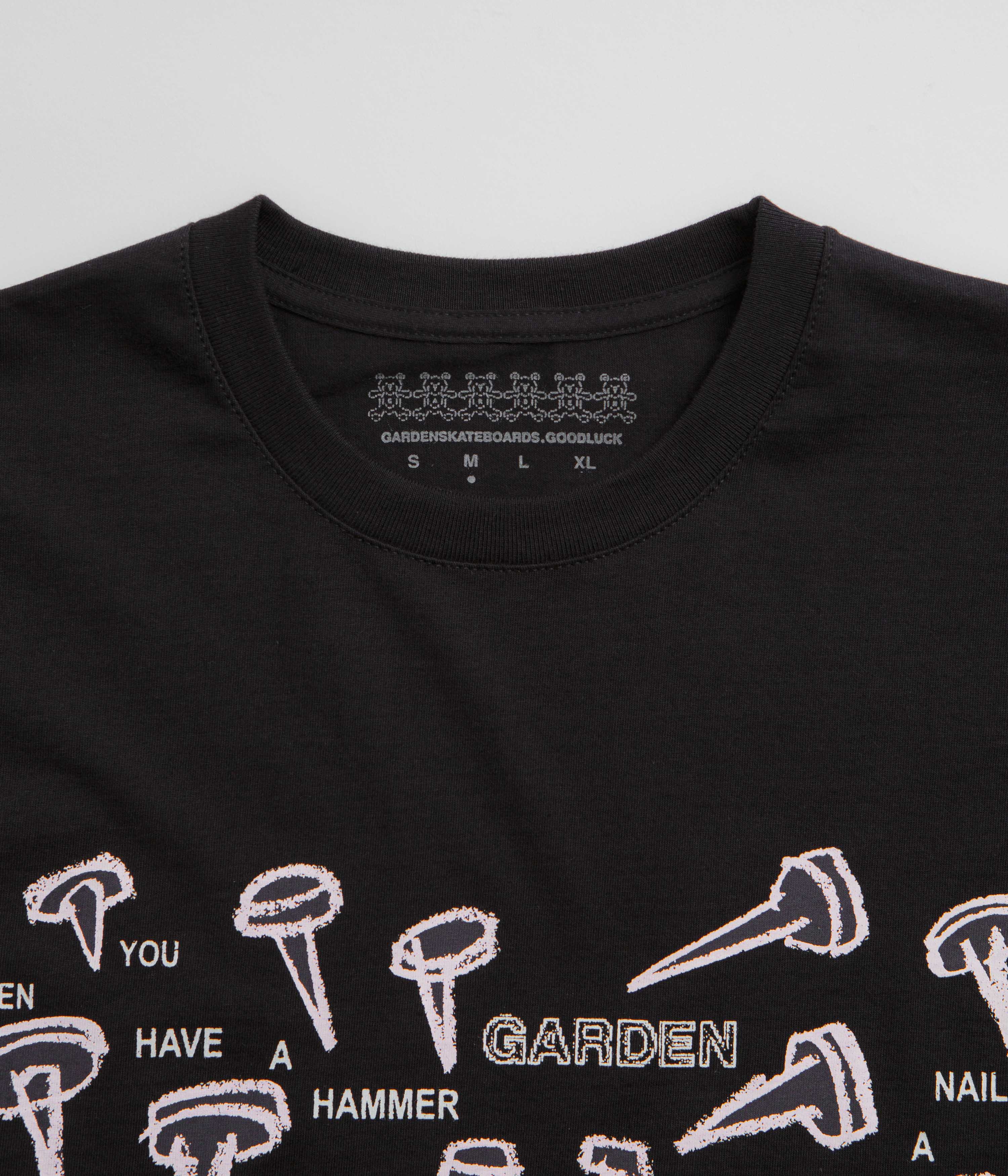 Garden Nails T-Shirt - Black - Image 3