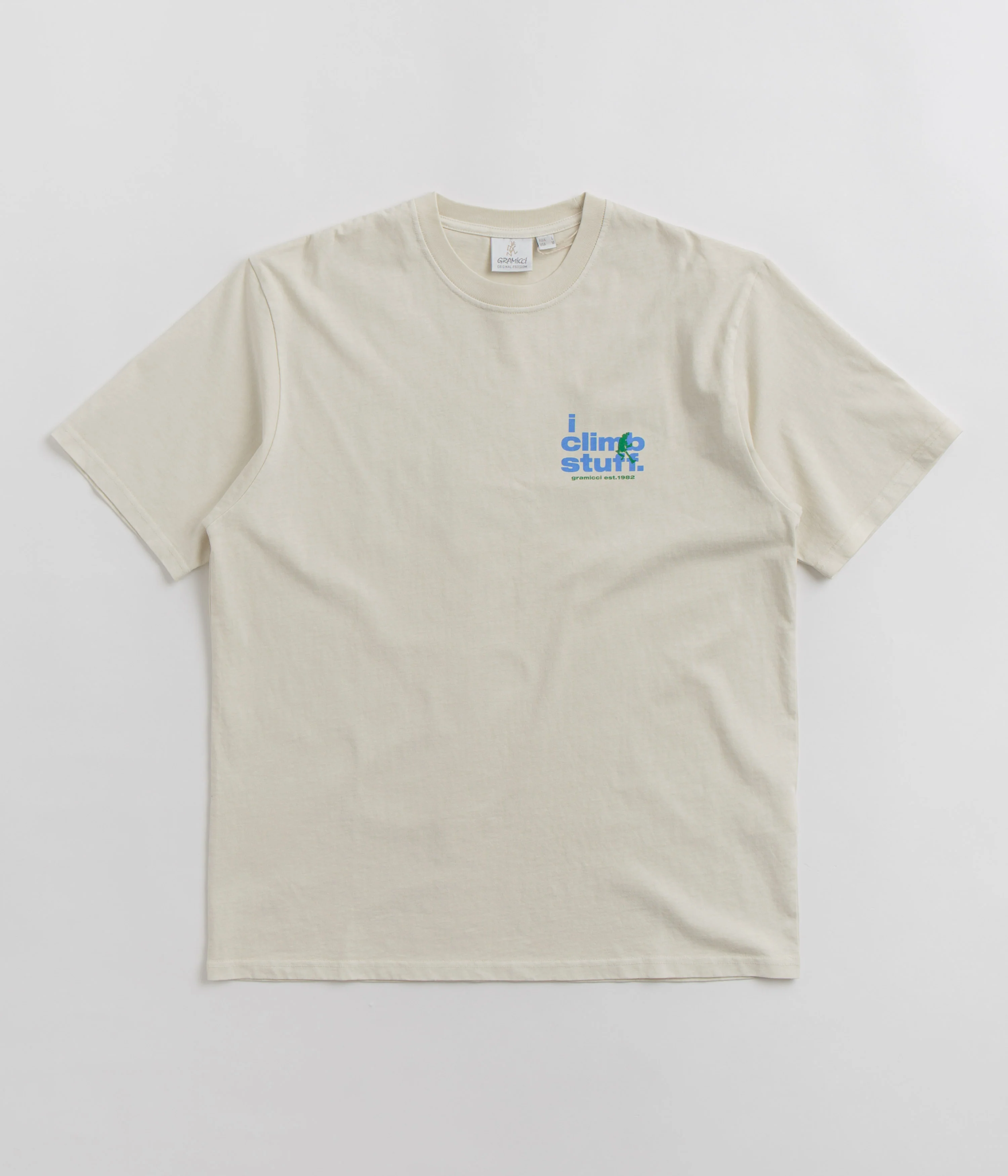 Gramicci I Climb Stuff T-Shirt - Sand Pigment - Image 2