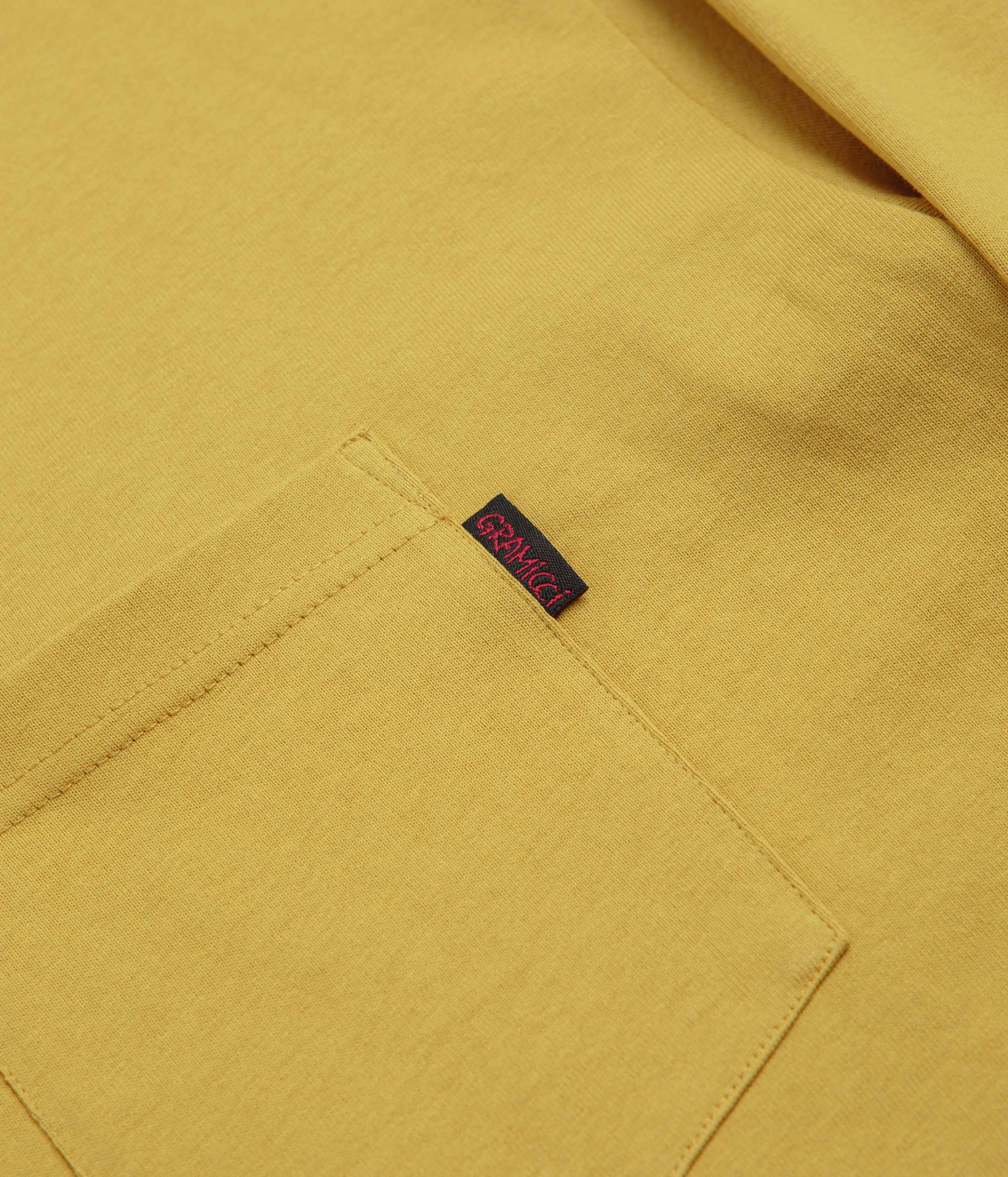Gramicci Long Sleeve Pocket T-Shirt - Deep Yellow - Image 3