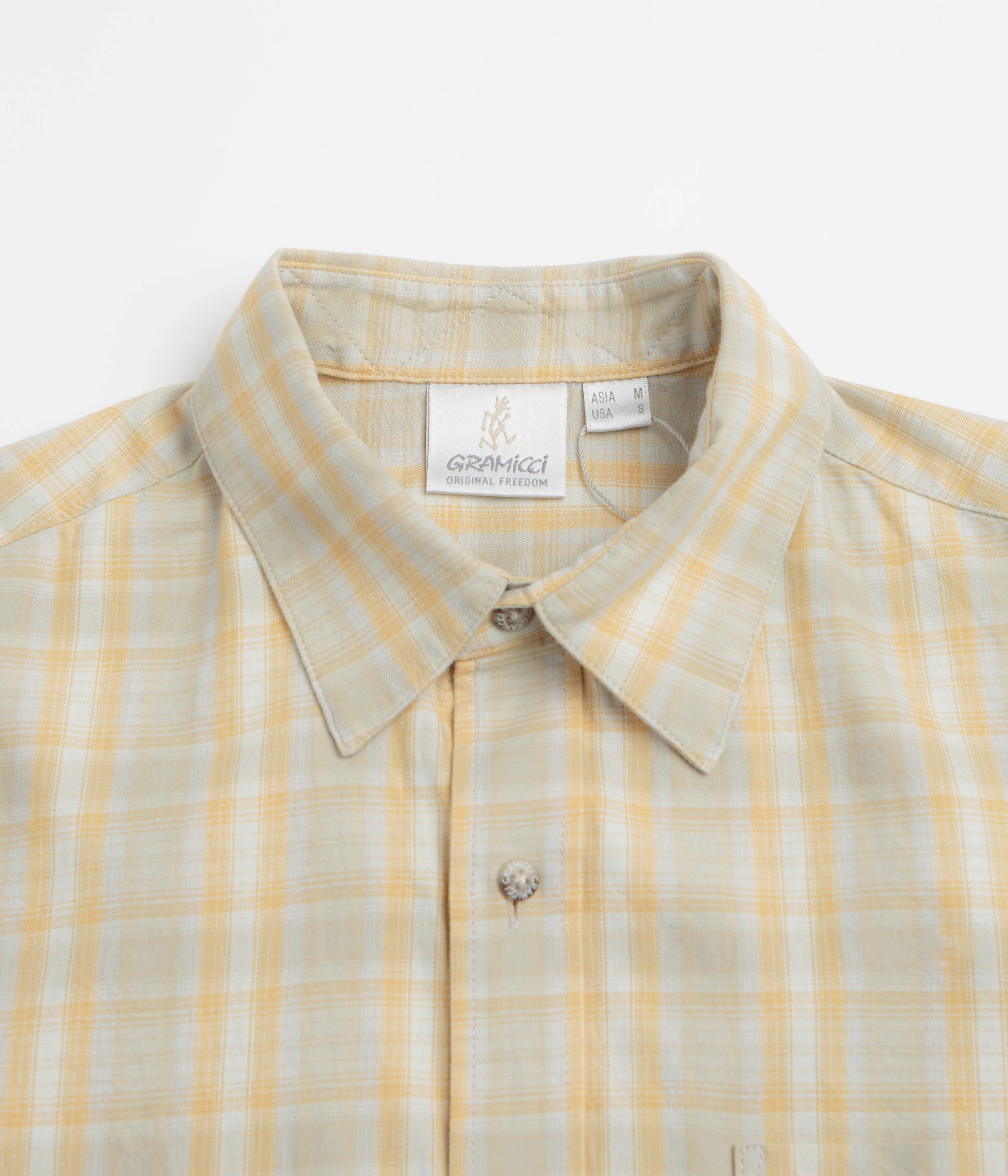 Gramicci Ombre Short Sleeve Shirt - Mustard - Image 2