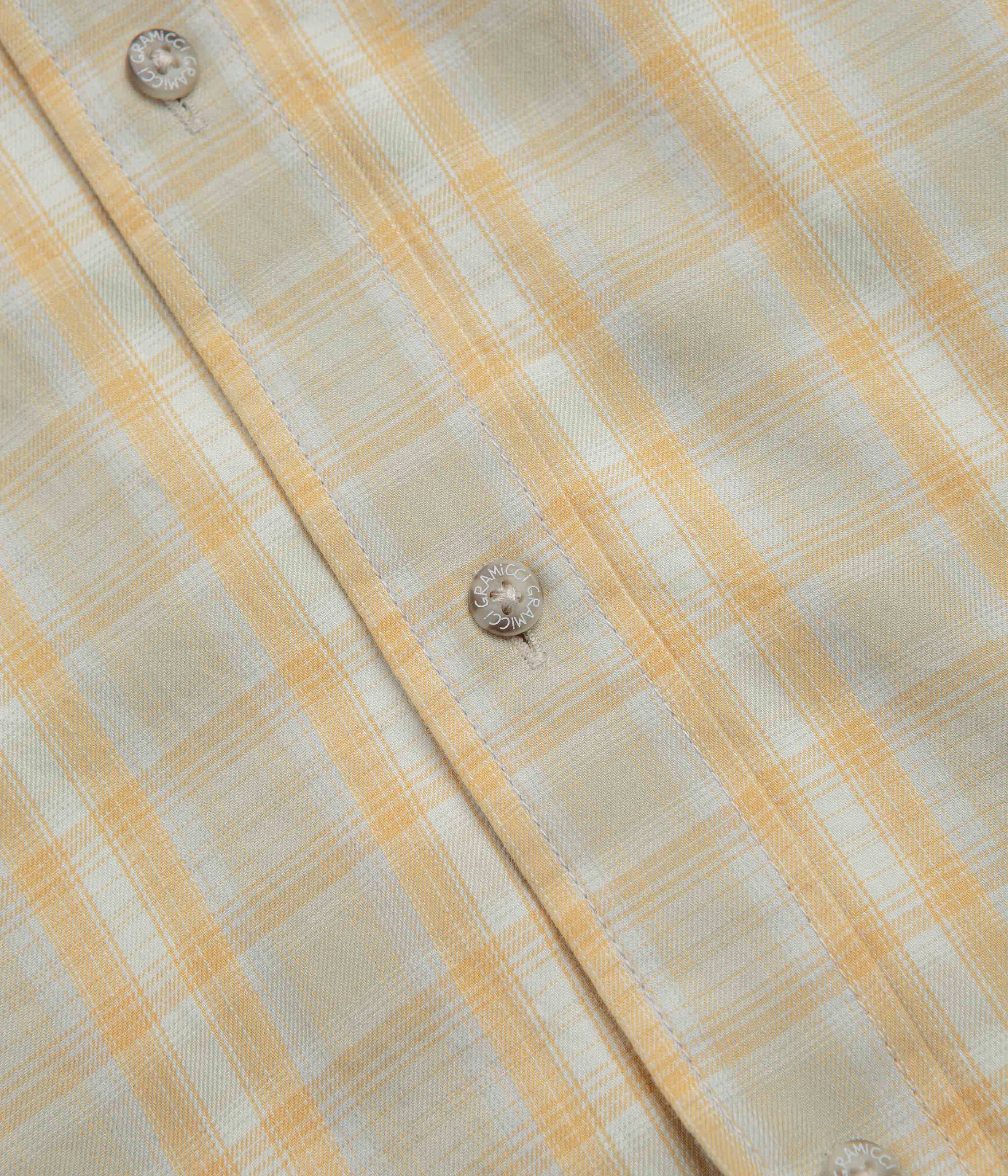 Gramicci Ombre Short Sleeve Shirt - Mustard - Image 4