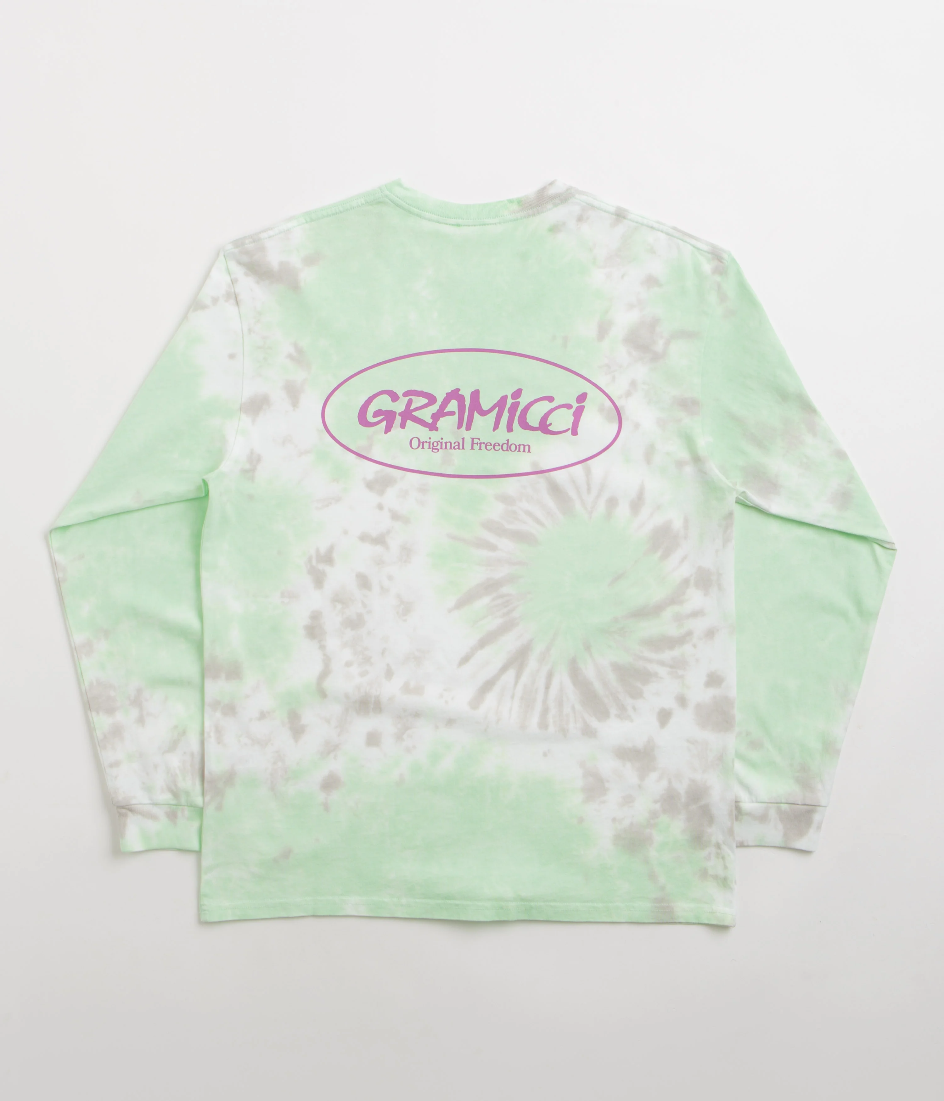 Gramicci Oval Long Sleeve T-Shirt - Green Tie Dye