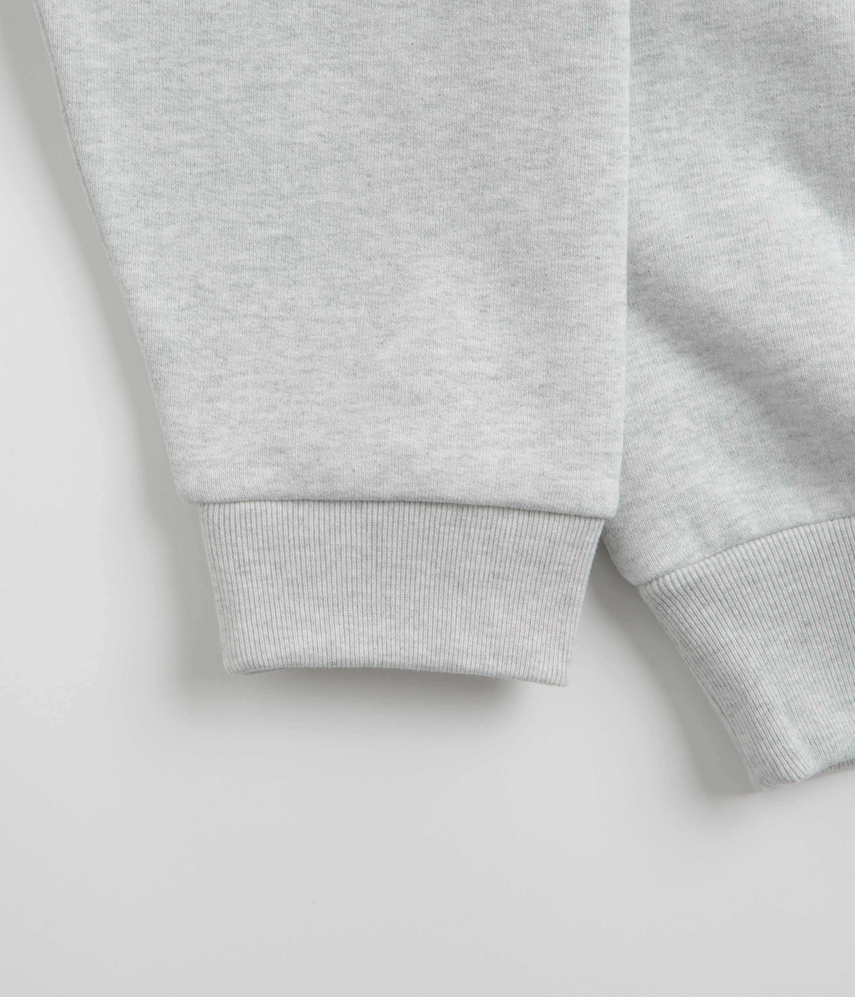 Grand Collection x Umbro Button Collar Sweatshirt - Ash Grey - Image 2