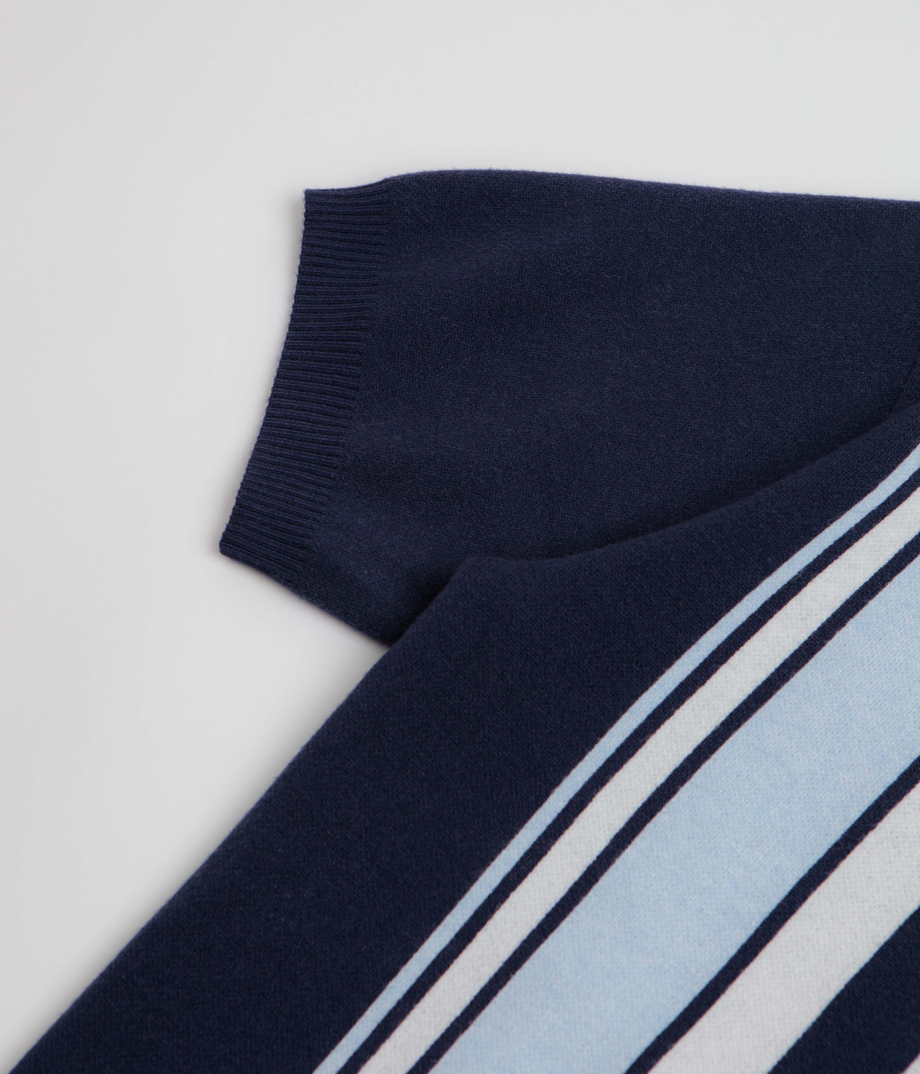 Helas Bronx Knit Polo Shirt - Navy - Image 4
