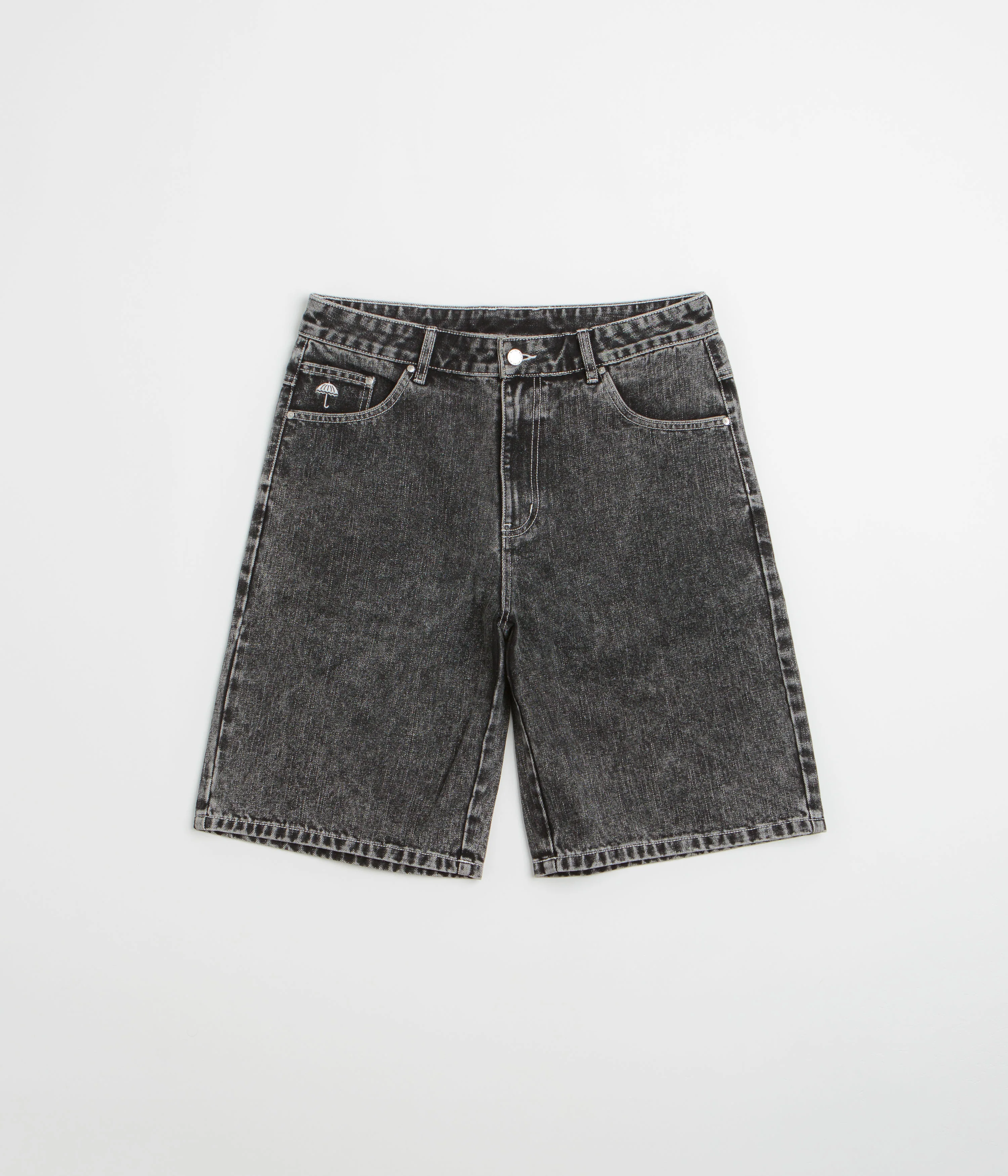 Helas Dieu Grec Jean Shorts - Washed Black