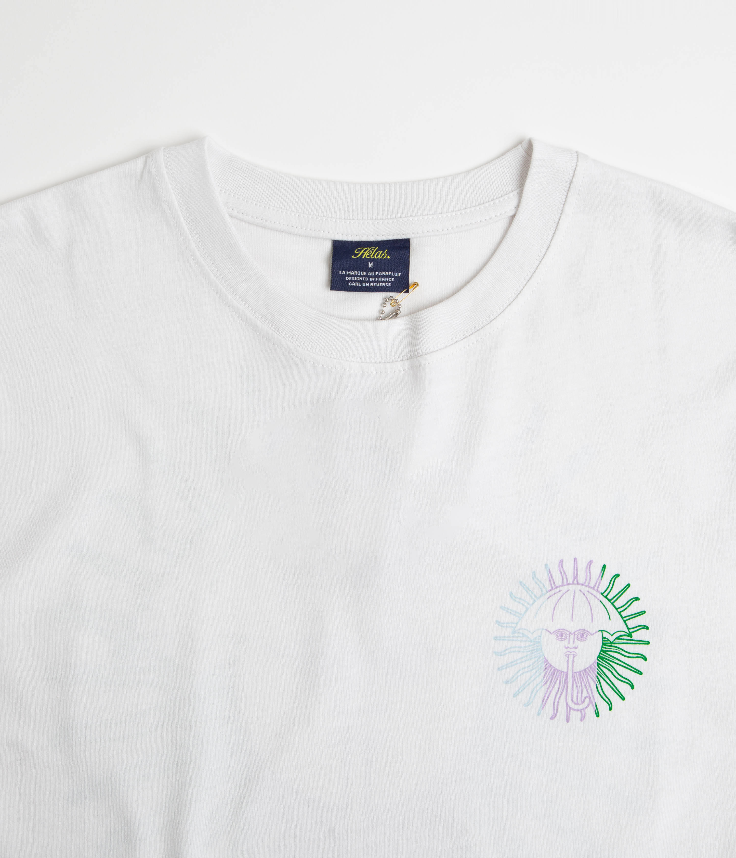 Helas Sol Colo Long Sleeve T-Shirt - White - Image 3