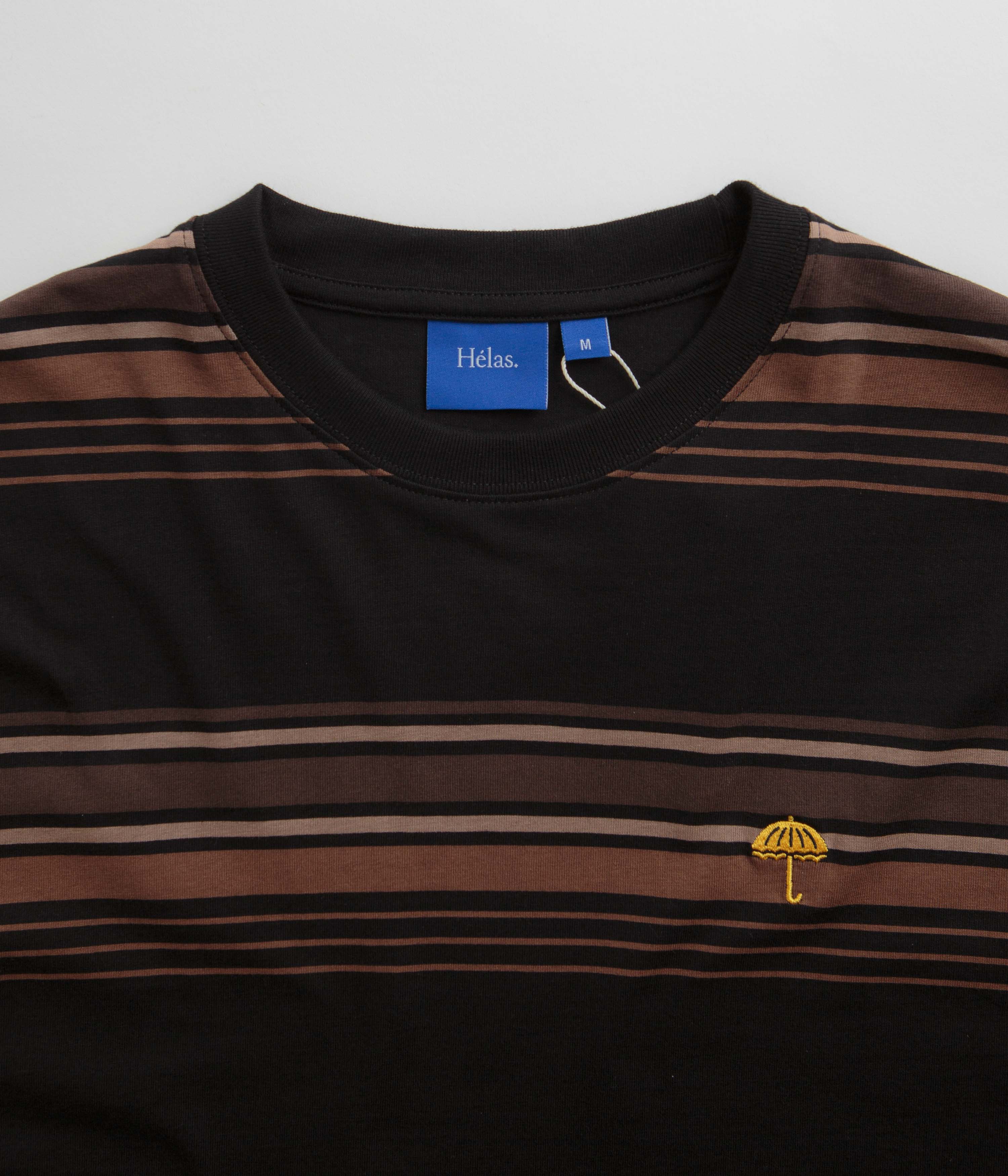 Helas Strip Long Sleeve T-Shirt - Black / Brown - Image 4