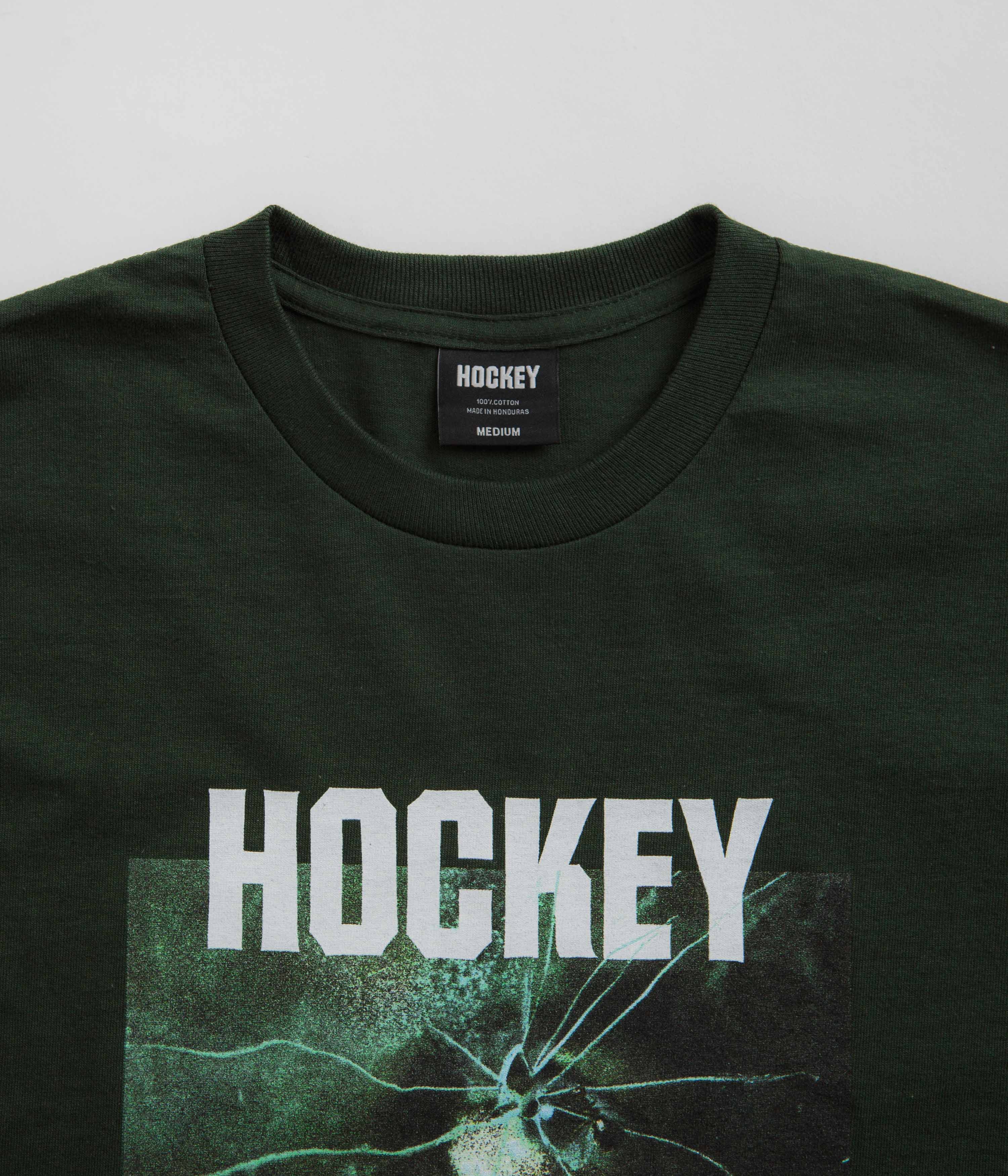 Hockey Thin Ice T-Shirt - Dark Green - Image 3