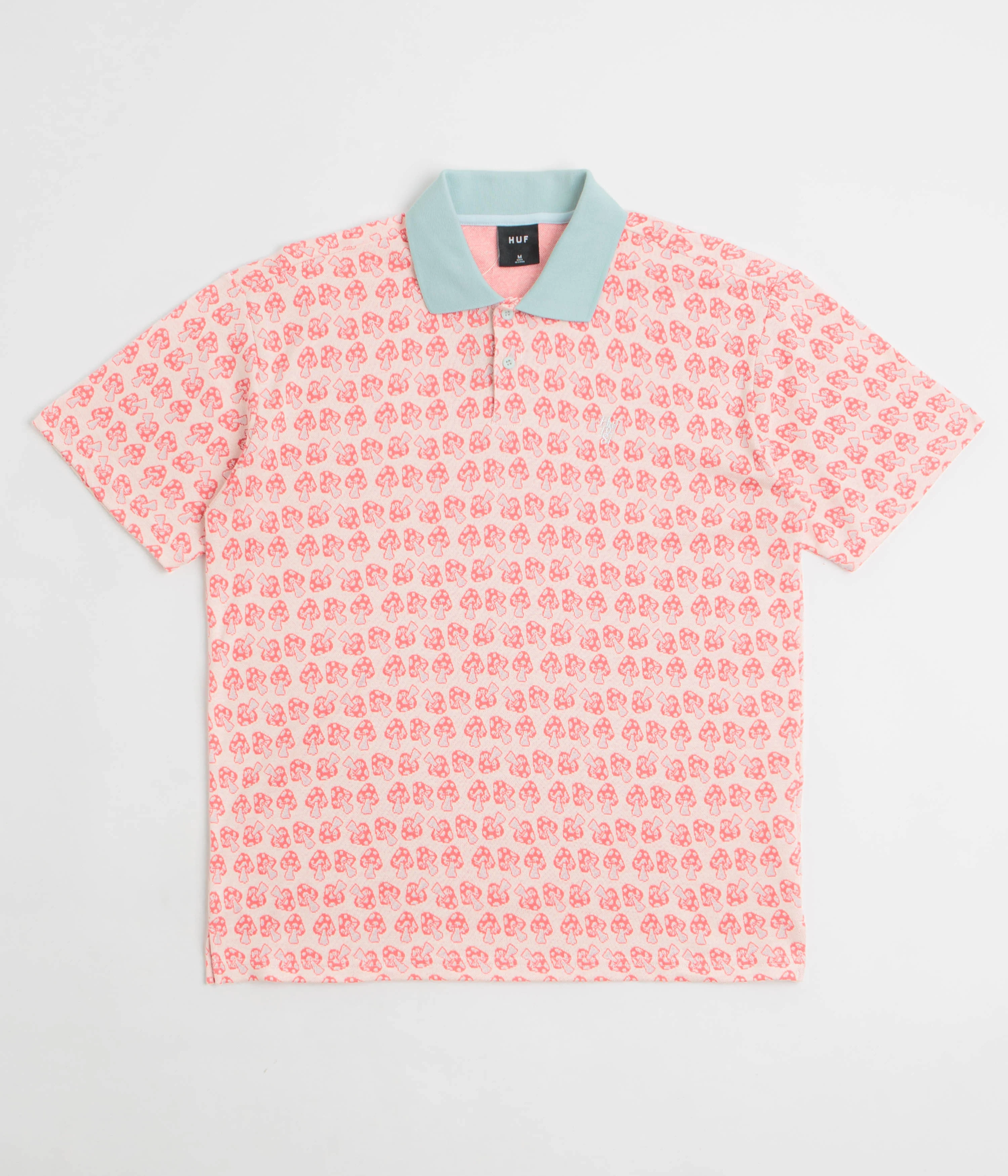 HUF Microdose Knit Polo Shirt - Red