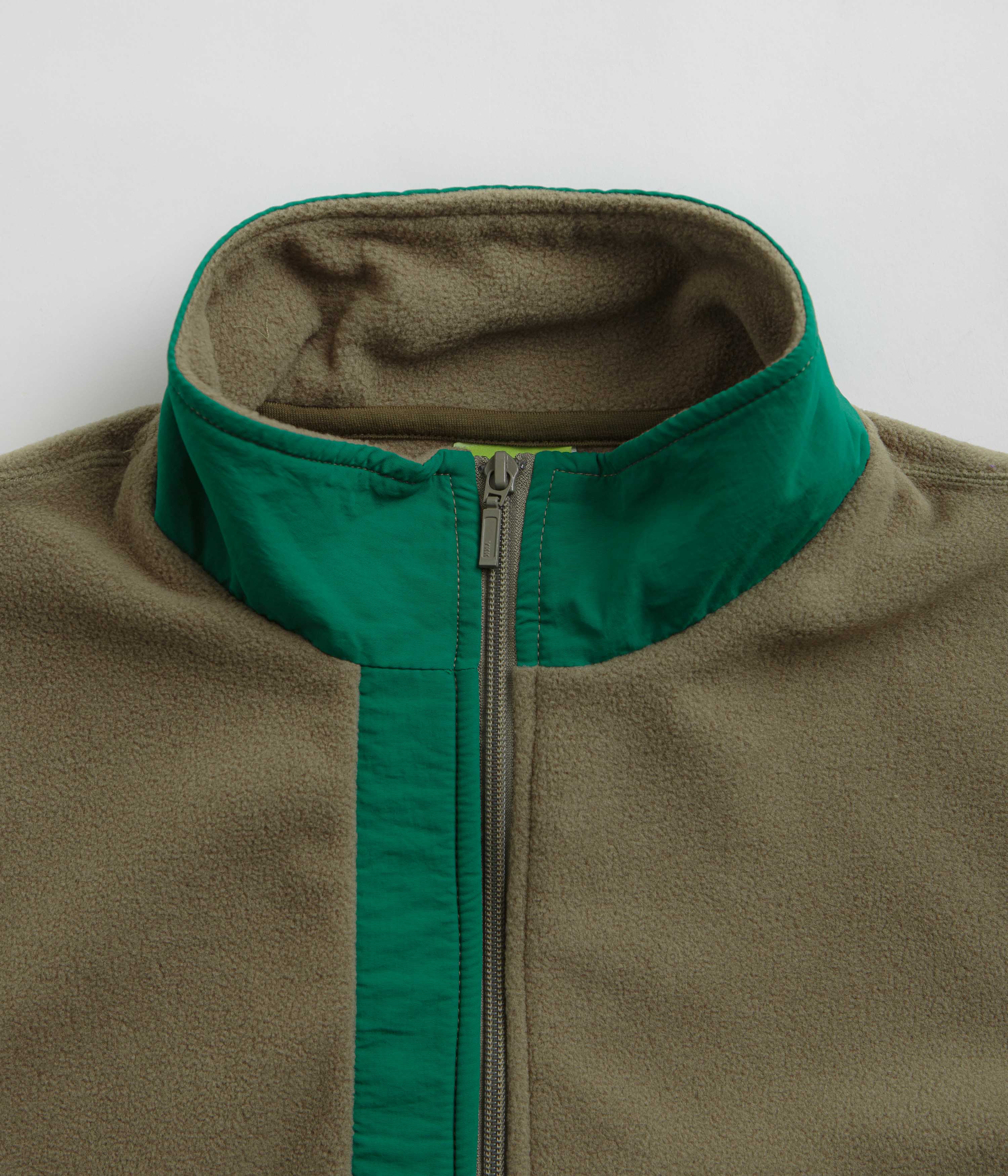 HUF Range 1/4 Zip Polar Fleece - Olive - Image 4