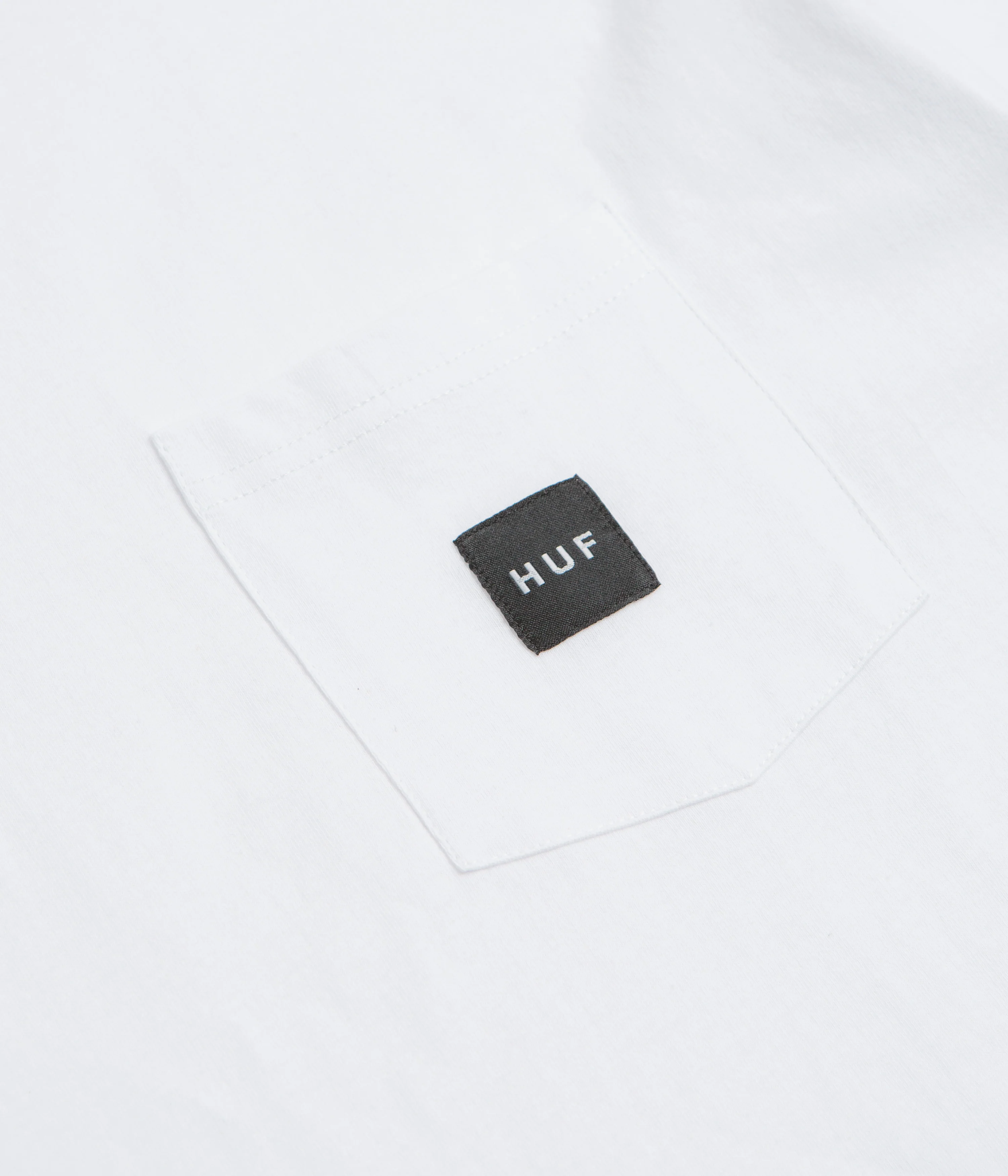 HUF Set Box Logo Pocket T-Shirt - White - Image 3