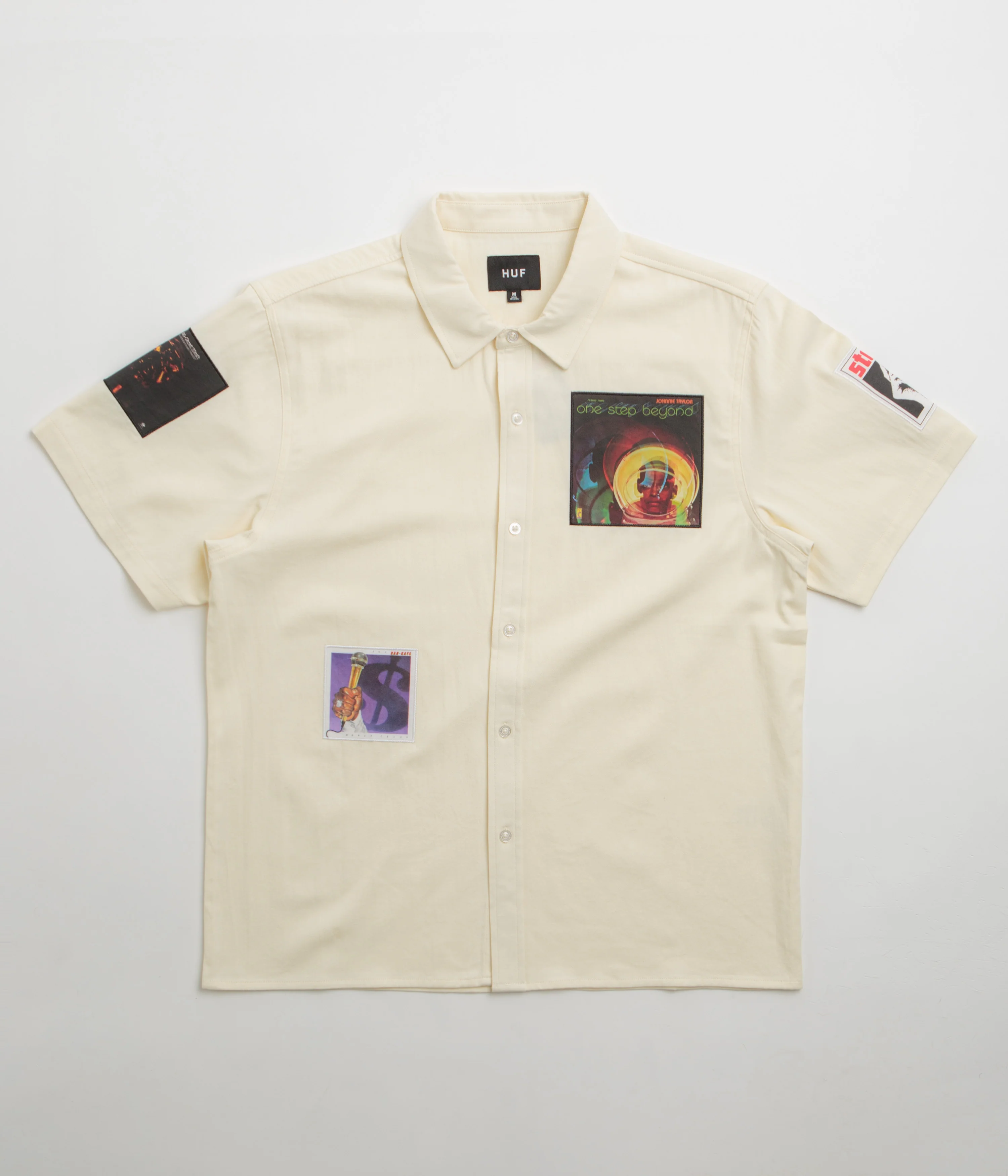 HUF Stax Patches Short Sleeve Shirt - Natural
