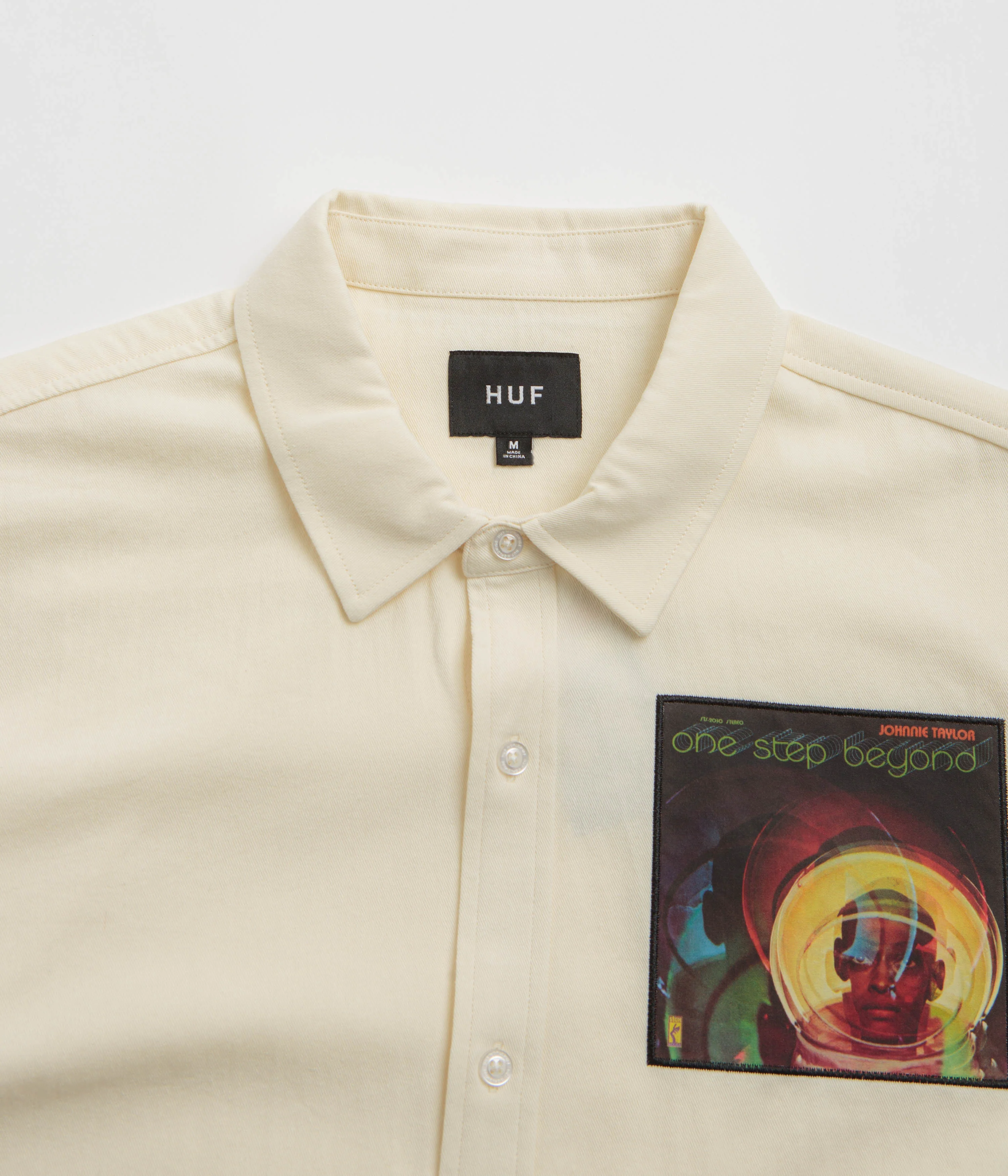 HUF Stax Patches Short Sleeve Shirt - Natural - Image 2