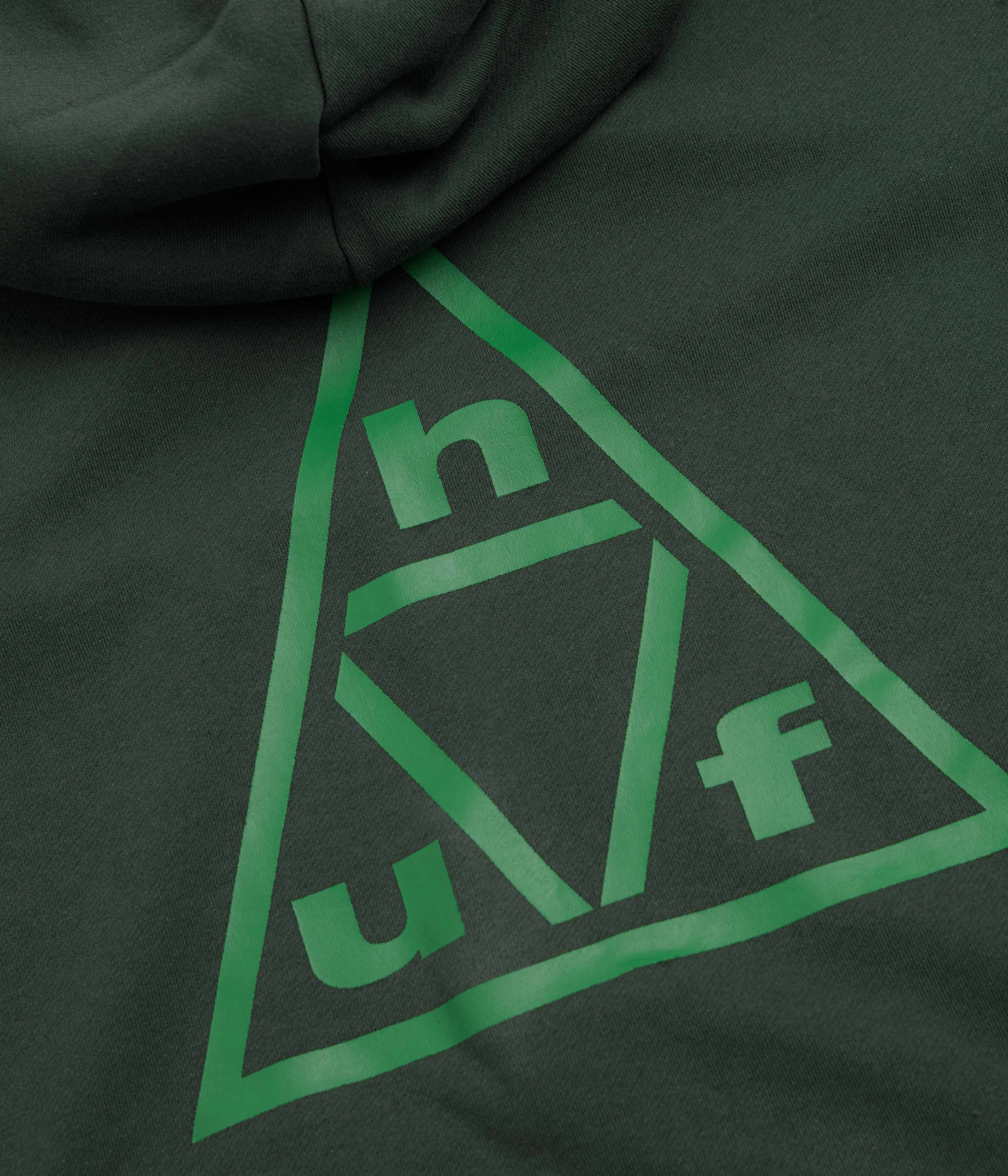 HUF Triple Triangle Hoodie - Forest Green / Green - Image 5