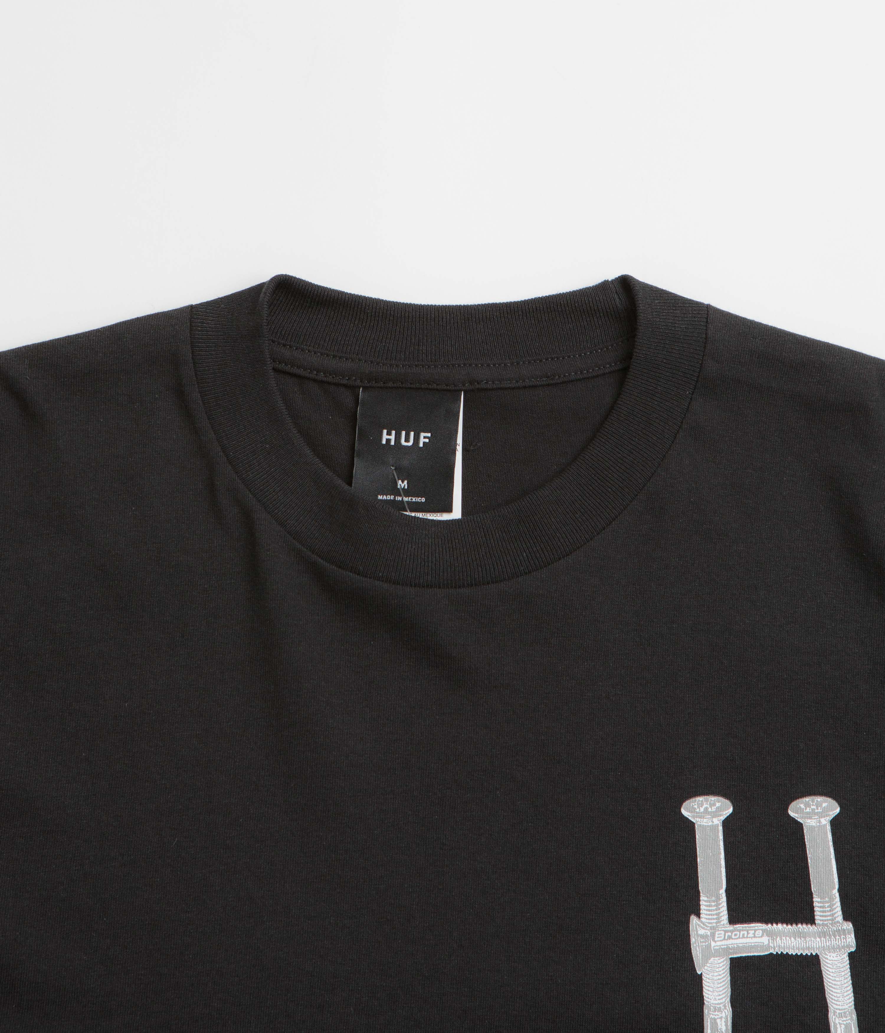 HUF x Bronze 56K H Bolts TT T-Shirt - Black - Image 3
