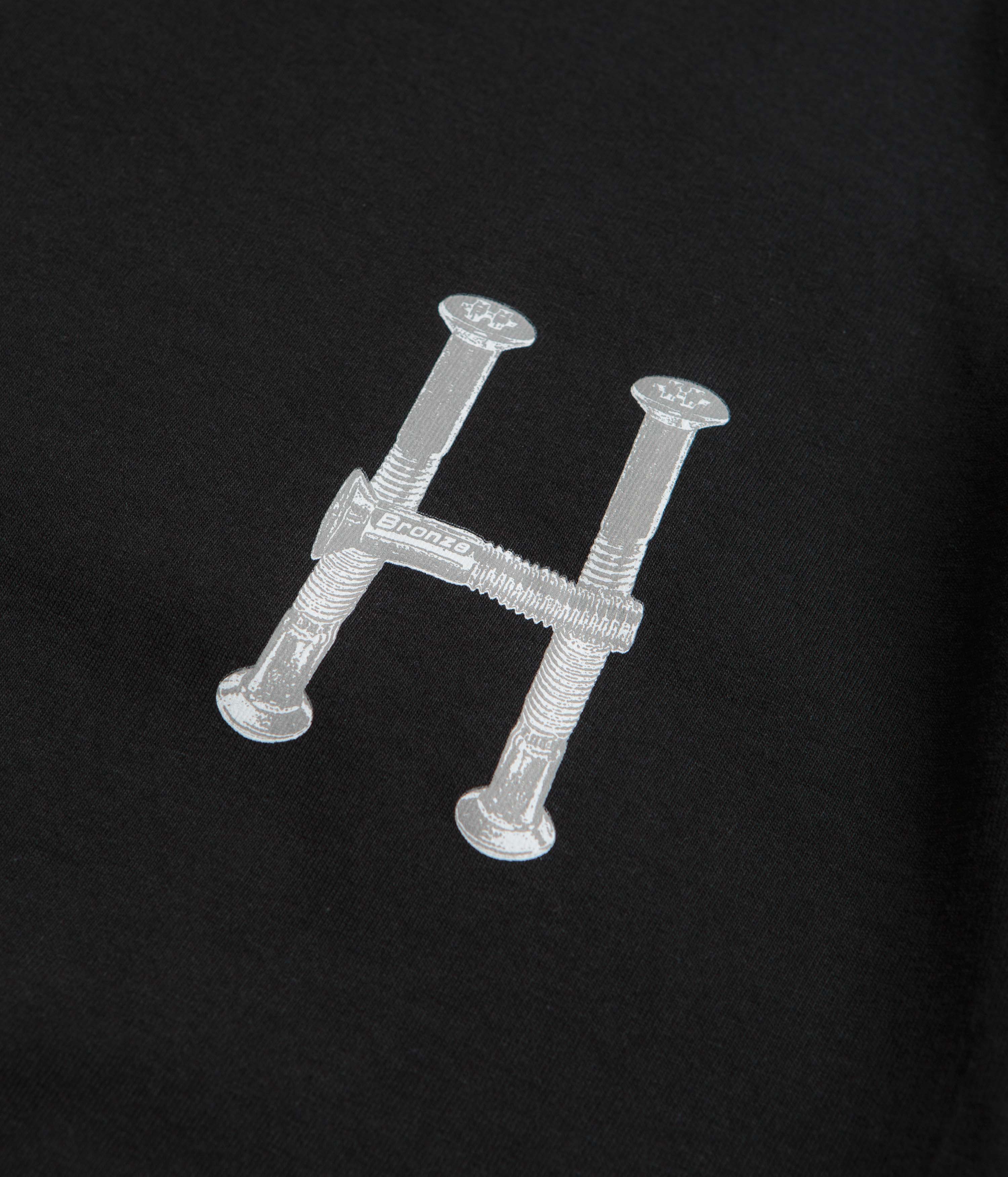 HUF x Bronze 56K H Bolts TT T-Shirt - Black - Image 4