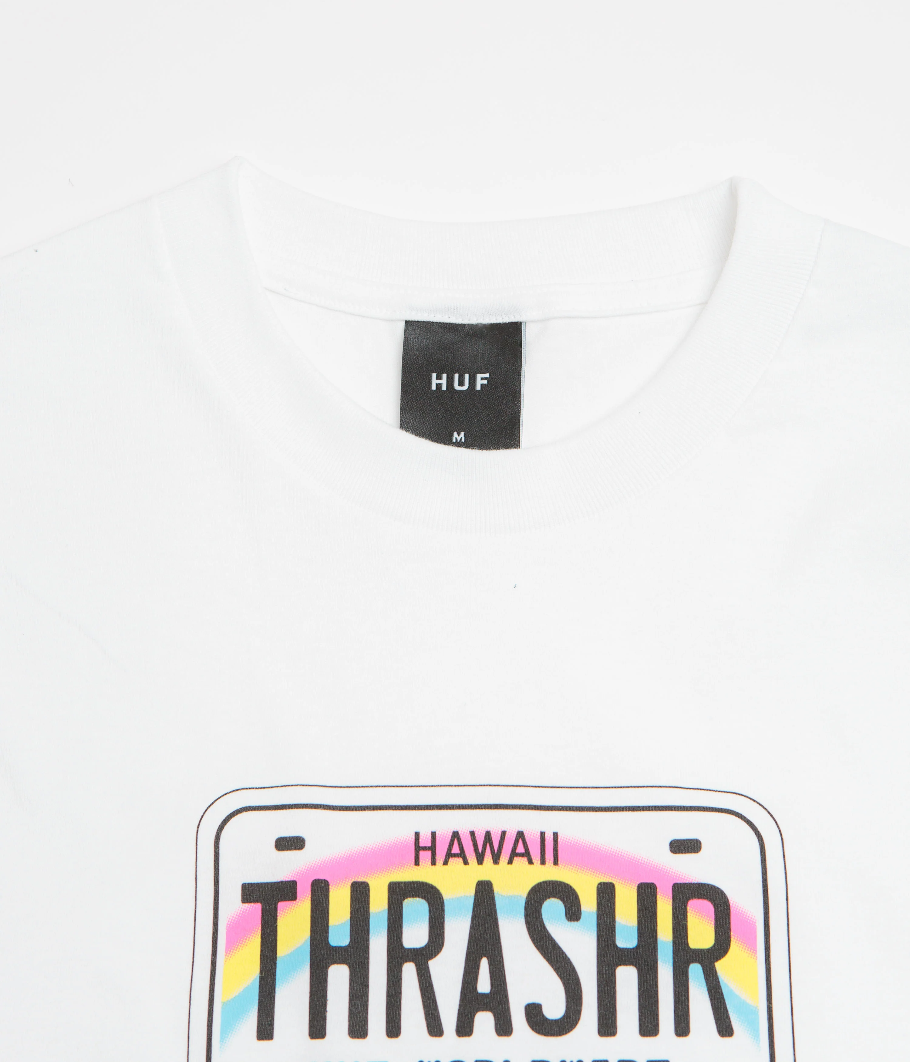 HUF x Thrasher License Plate T-Shirt - White - Image 3