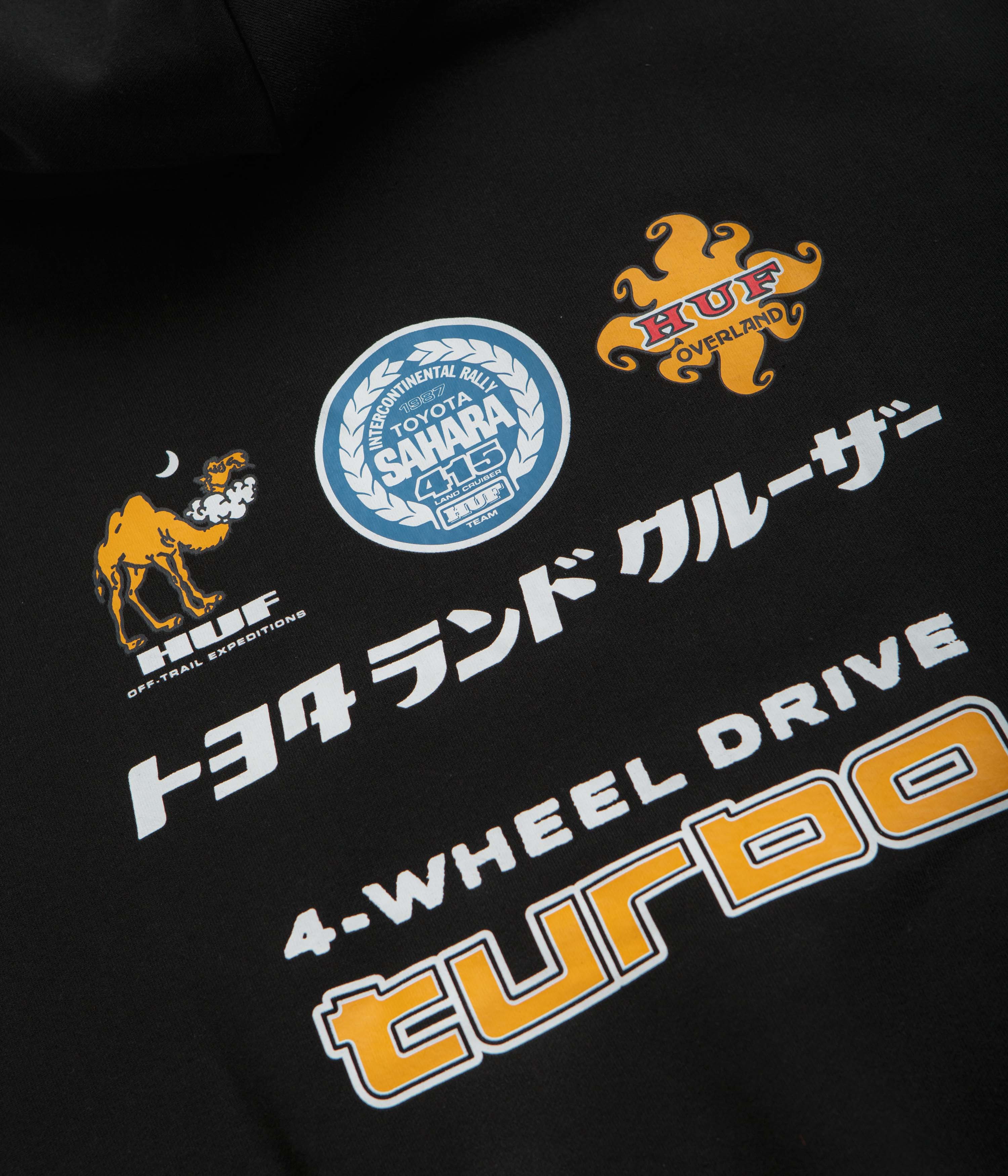 HUF x Toyota Sahara Rally Hoodie - Black - Image 6