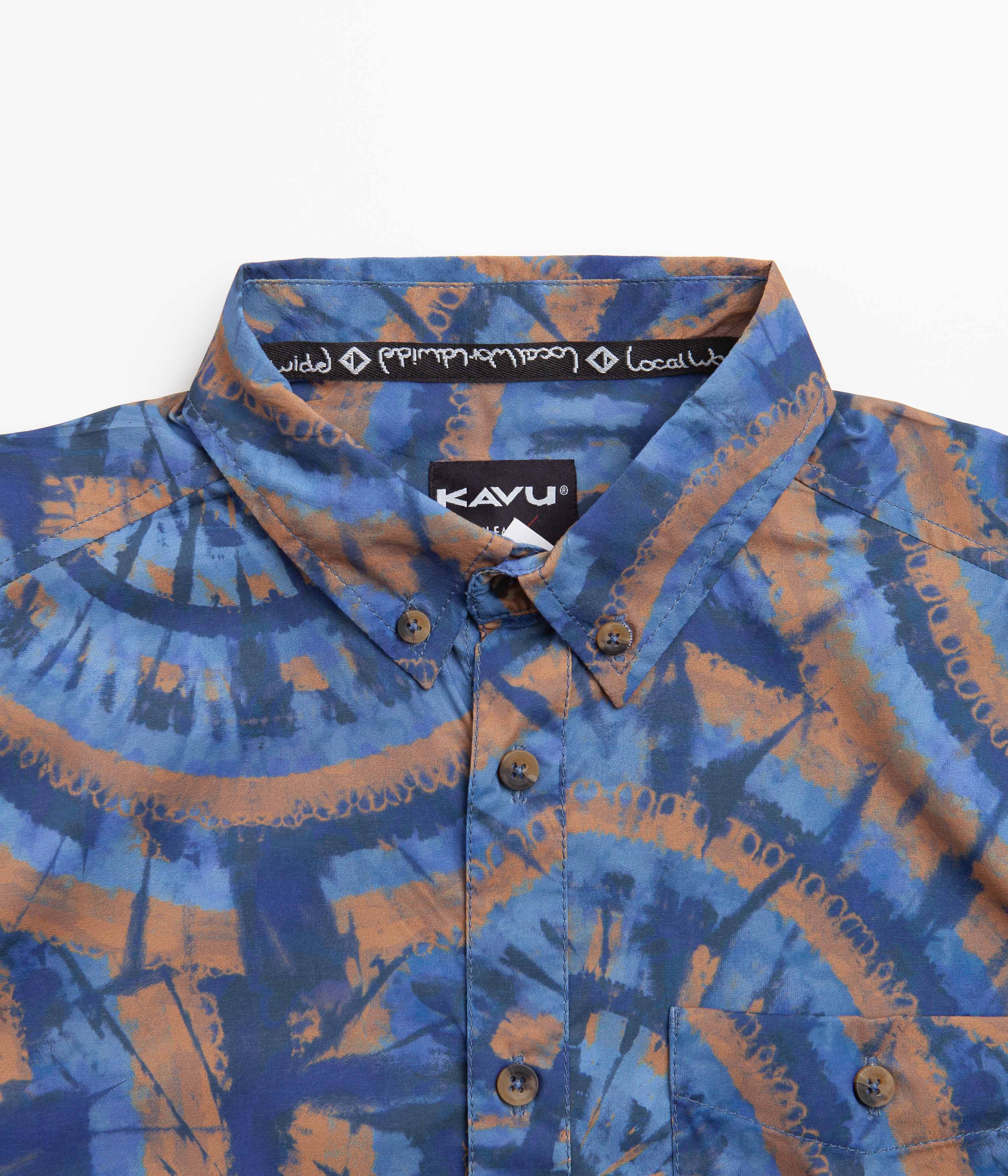 Kavu River Wrangler Short Sleeve Shirt - Circle Tie Dye - Image 3