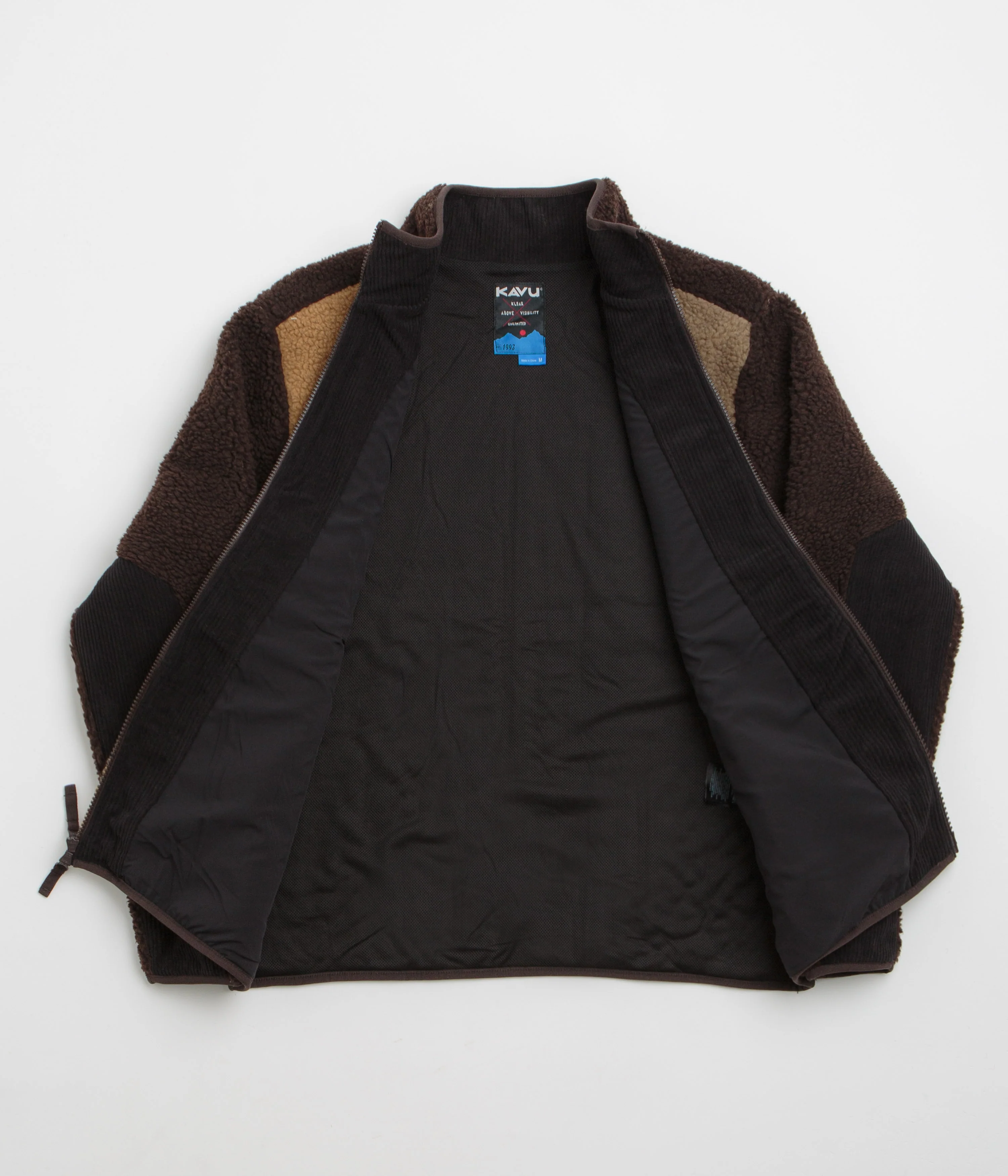 Kavu Wayside Fleece - Wild Wood Block - Image 2