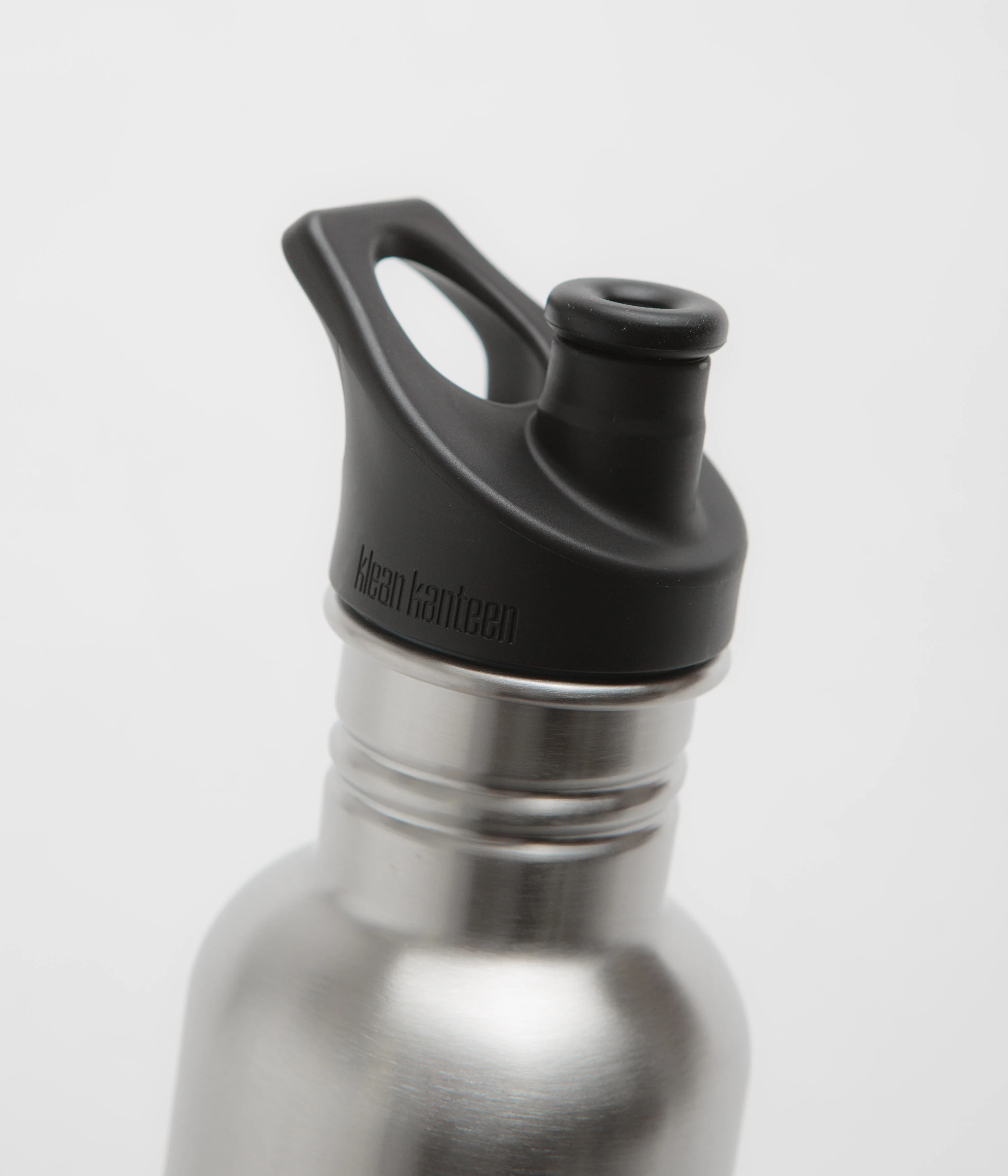 Klean Kanteen Classic 800ml Sports Cap Bottle - Brushed Stainless - Image 2