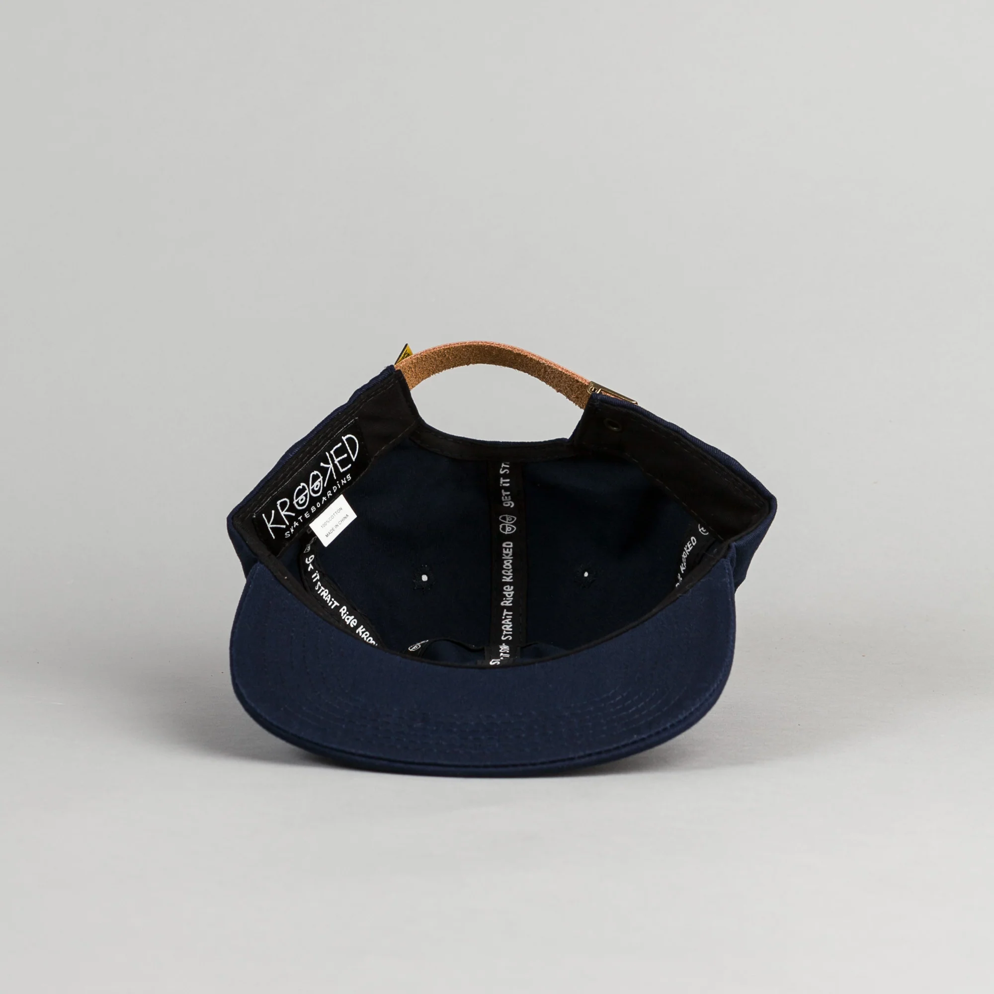 Krooked Kat Embroidered Cap - Navy - Image 4