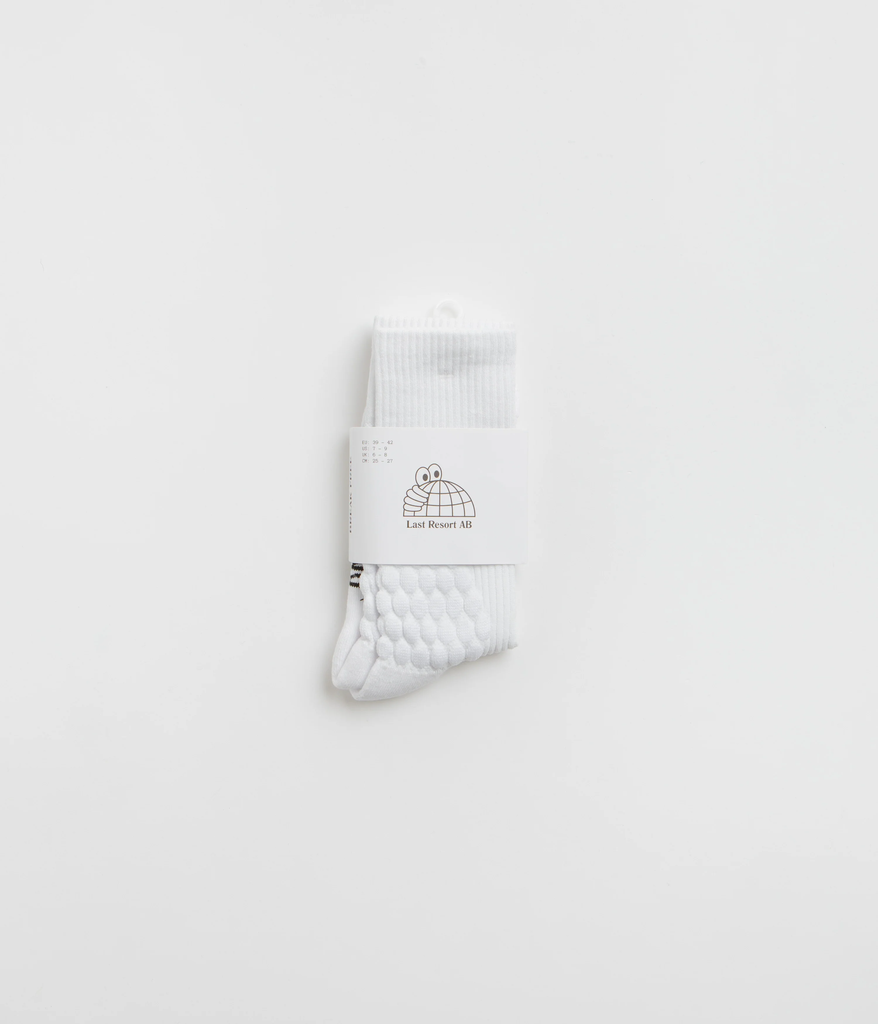 Last Resort AB Bubble Socks - White / Black - Image 5