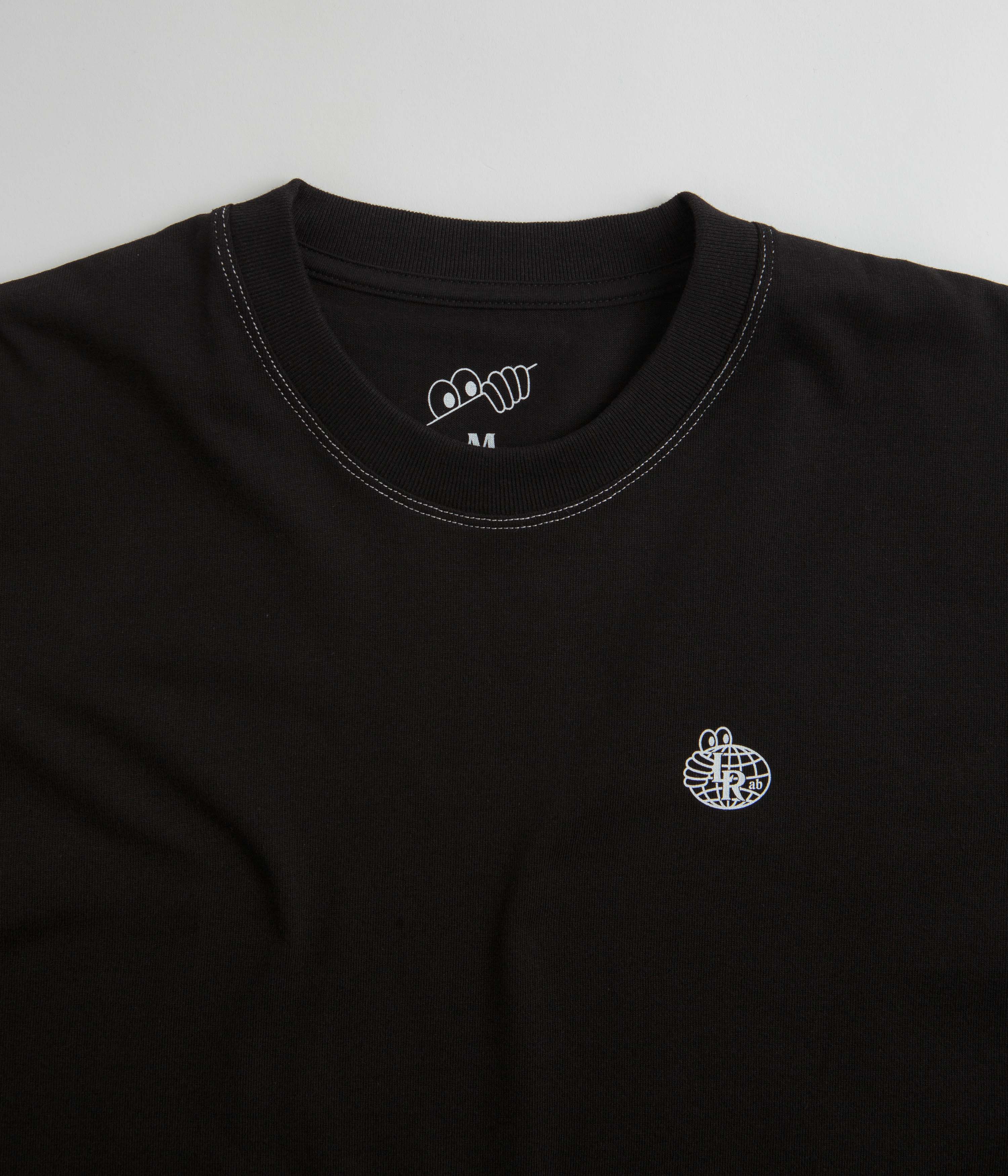 Last Resort AB Small Atlas Contrast Stitch T-Shirt - Black - Image 2