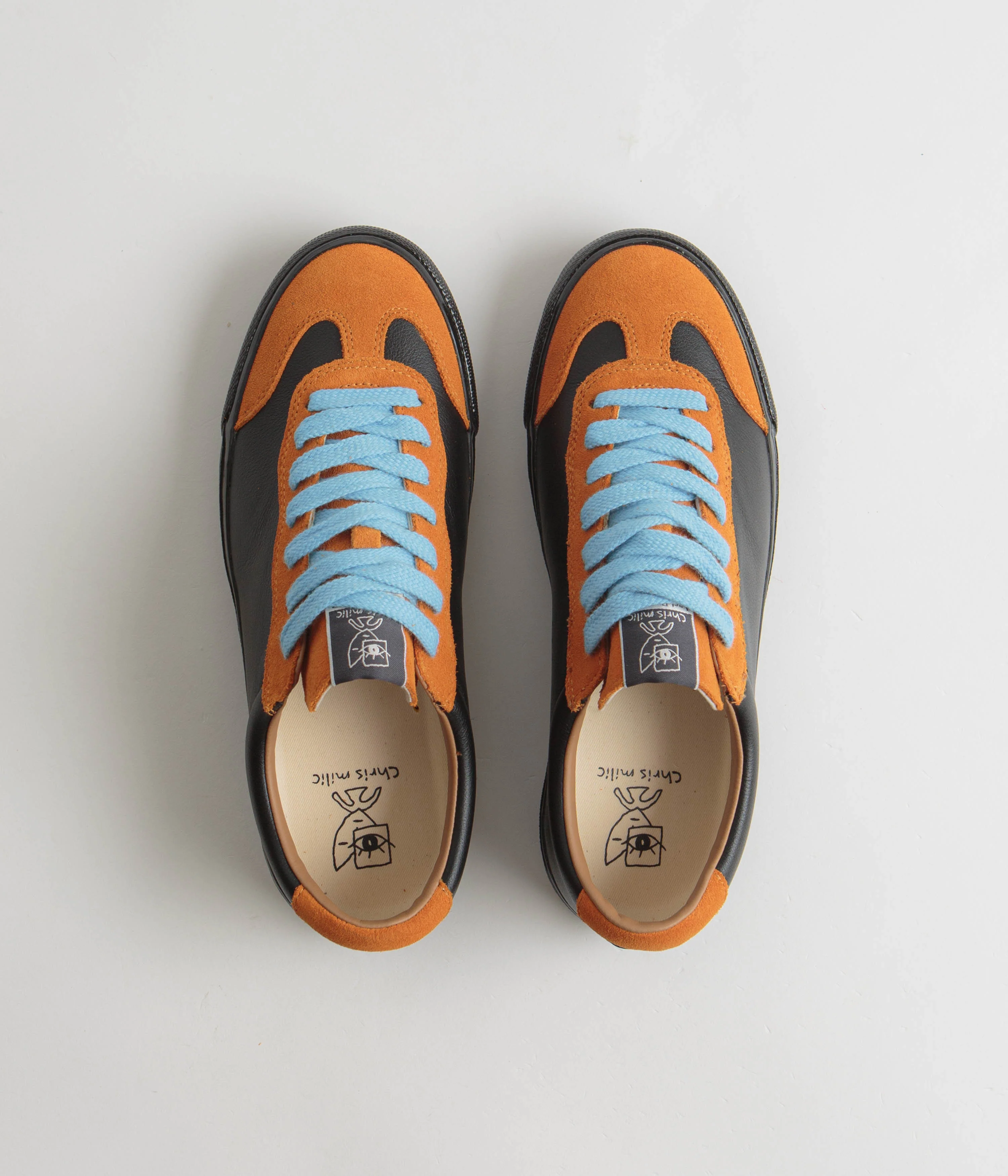Last Resort AB VM004 Milic Suede Shoes - Duo Orange / Black / Black - Image 7