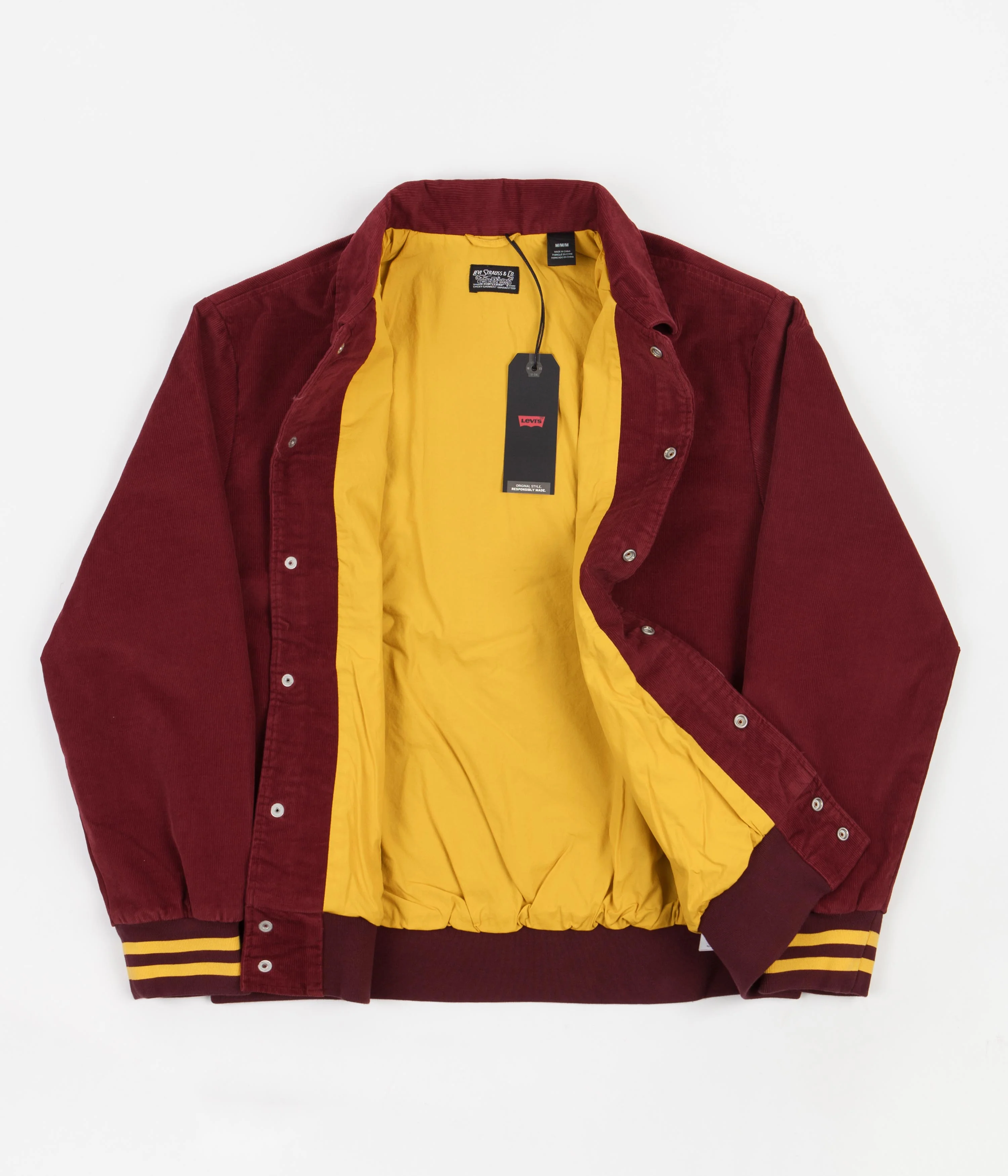 Levi's® Skate Varsity Jacket - Warm Cabernet - Image 4