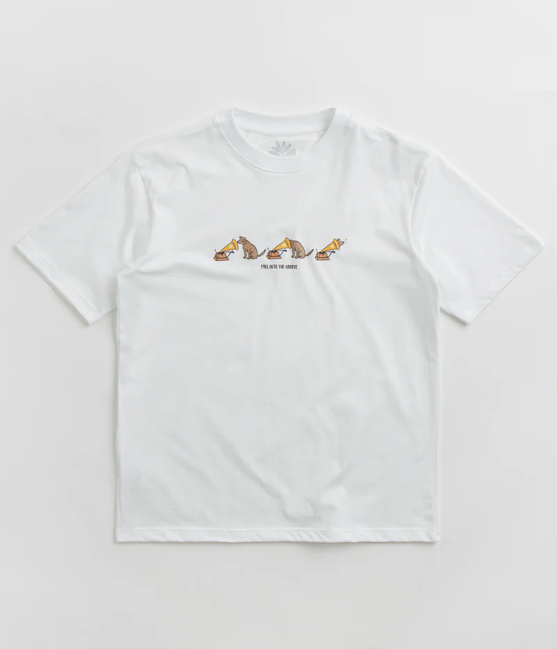 Magenta Groove T-Shirt - White