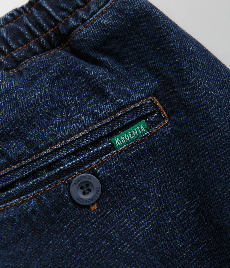 Magenta Loose Pants - Blue Denim - Image 7