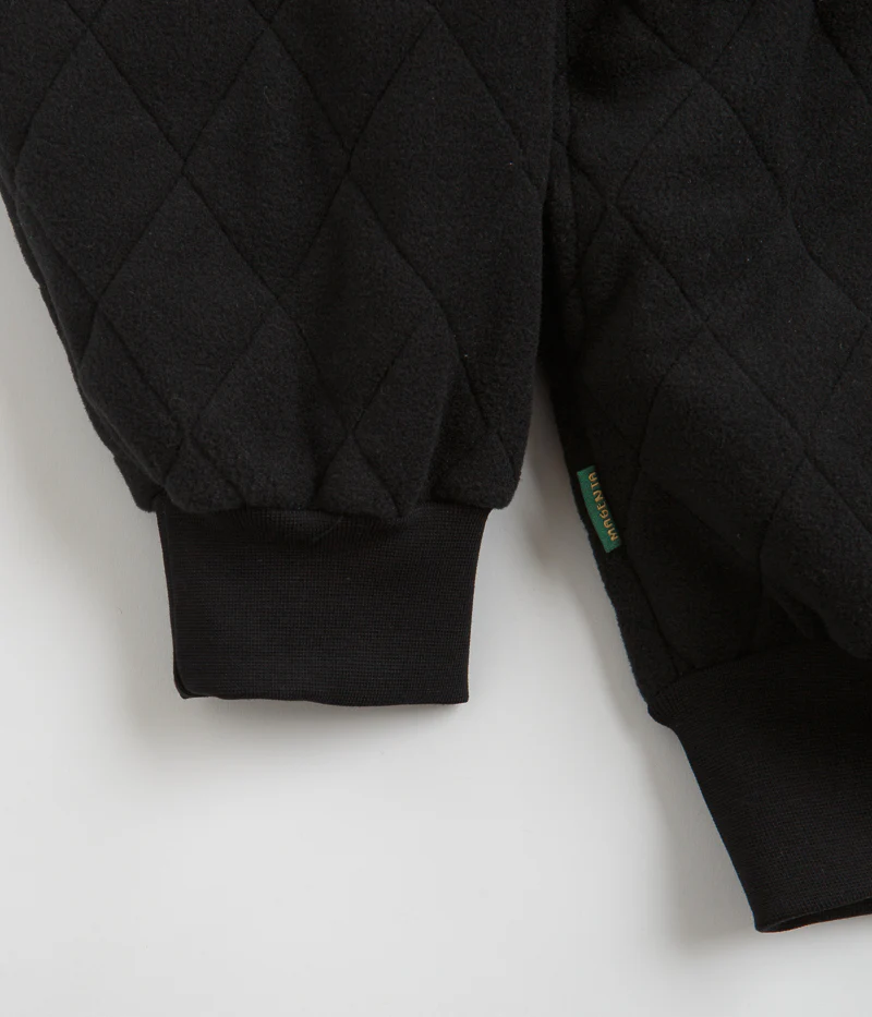 Magenta Lunar Quilted High Neck Sweatshirt - Black - Image 3