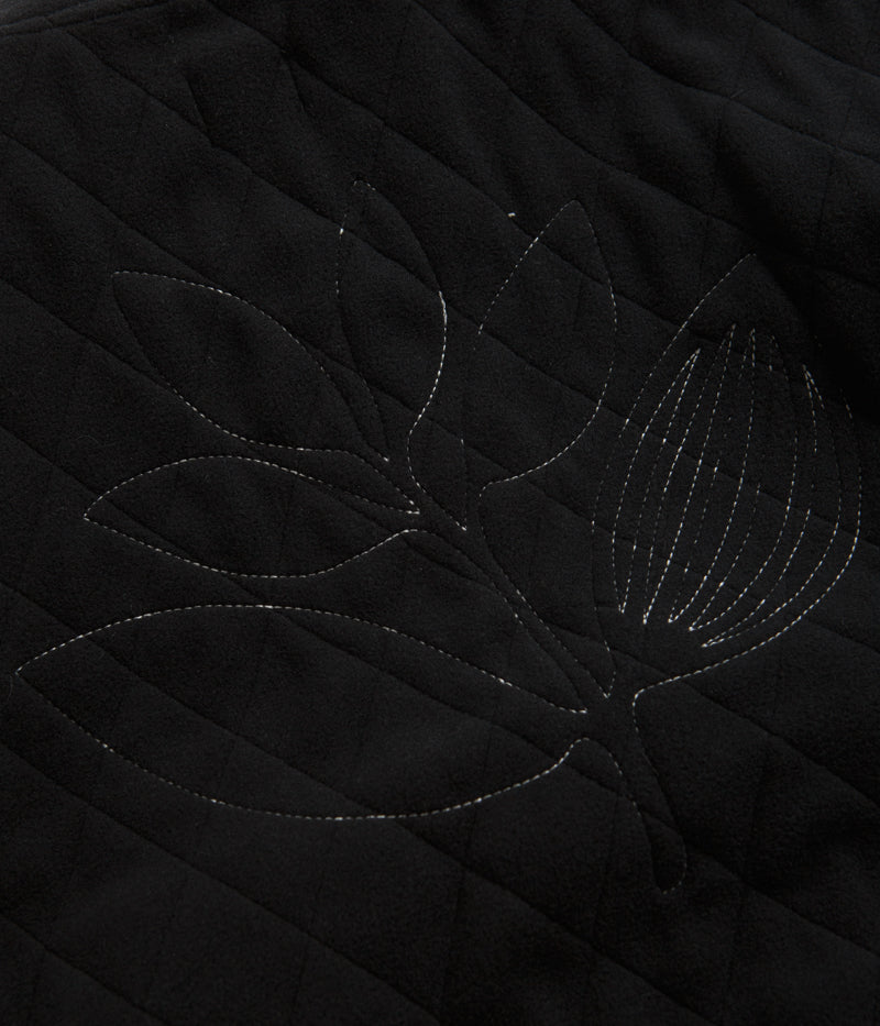 Magenta Lunar Quilted High Neck Sweatshirt - Black - Image 7
