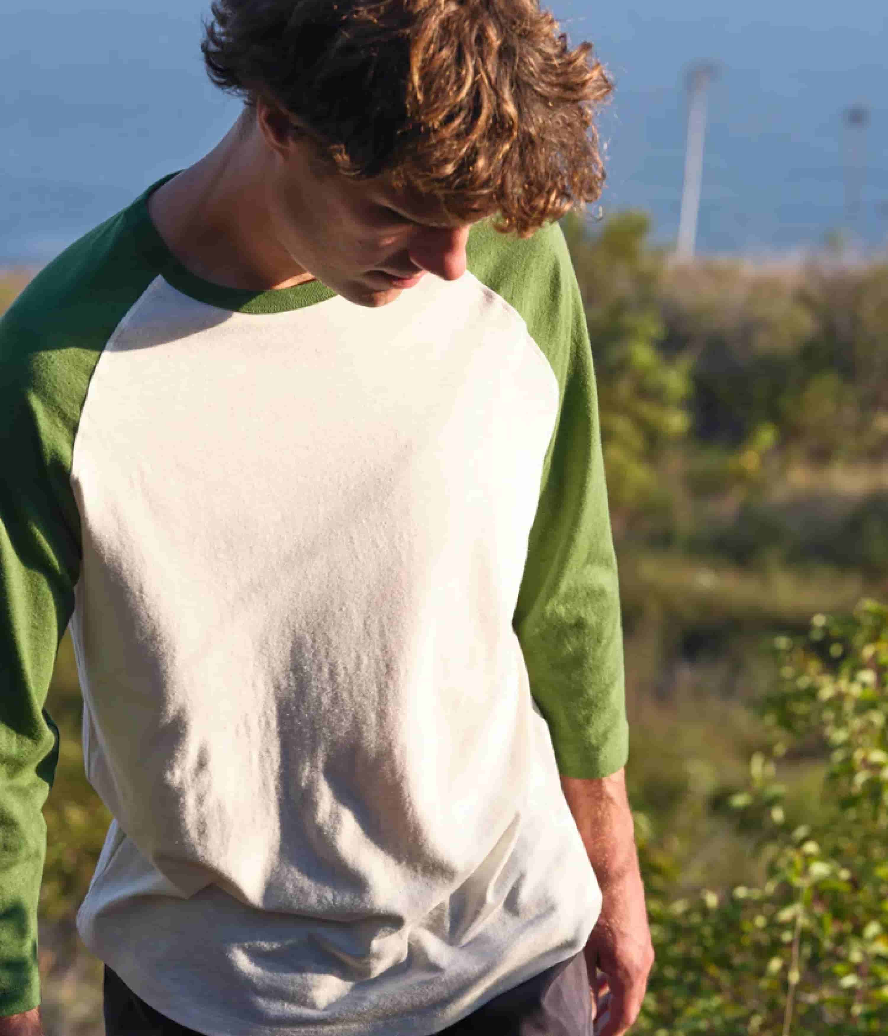 Mollusk Hemp Baseball T-Shirt - True Green - Image 2