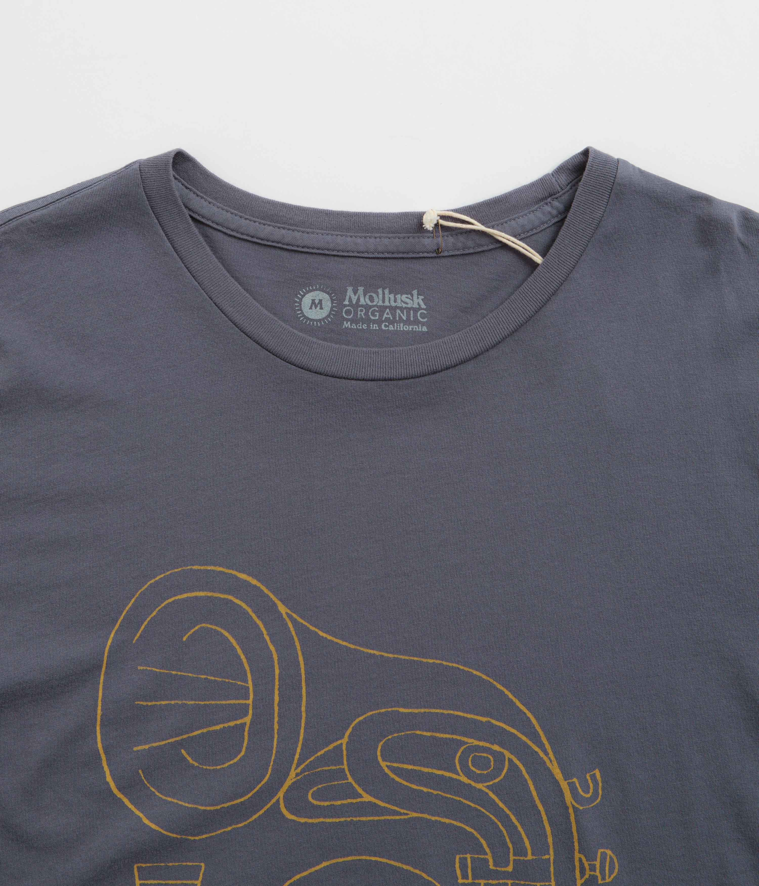 Mollusk Horny Horn T-Shirt - Faded Navy - Image 3