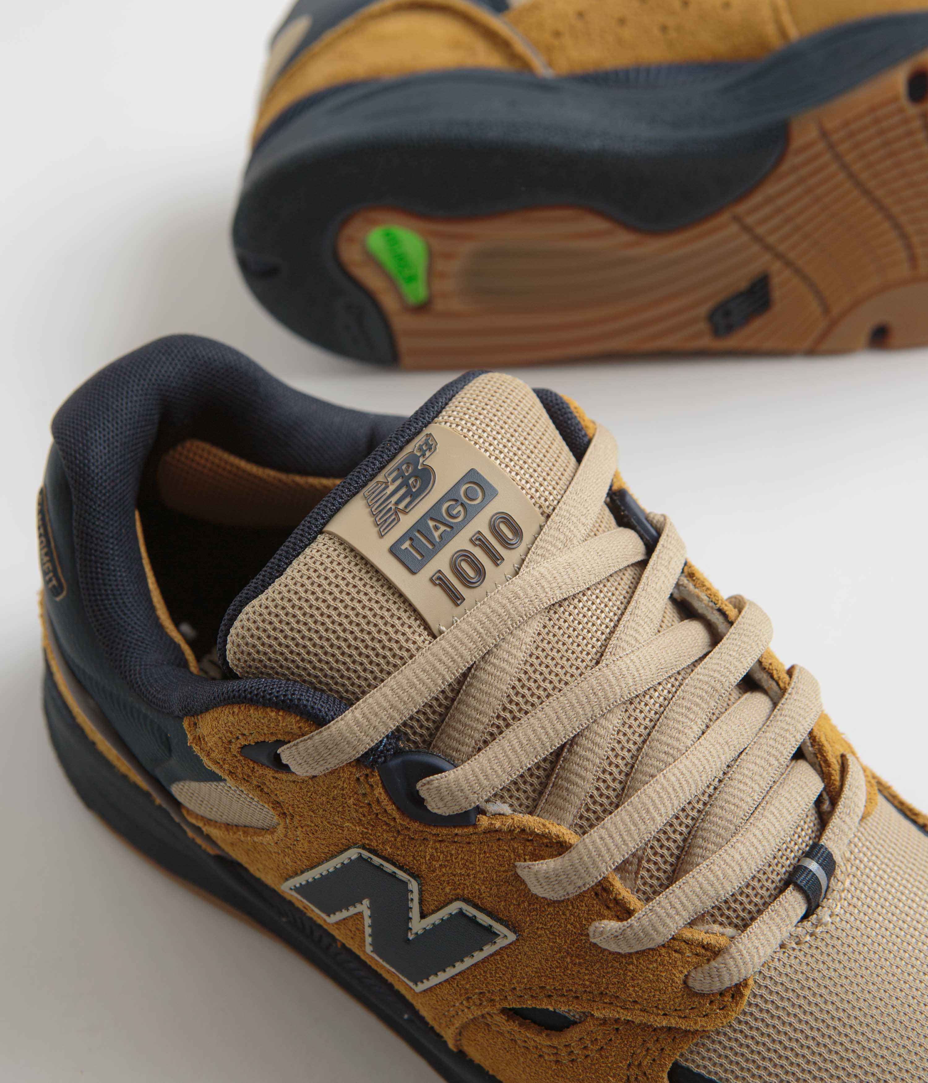 New Balance Numeric 1010 Tiago Lemos Shoes - Wheat / Navy - Image 3