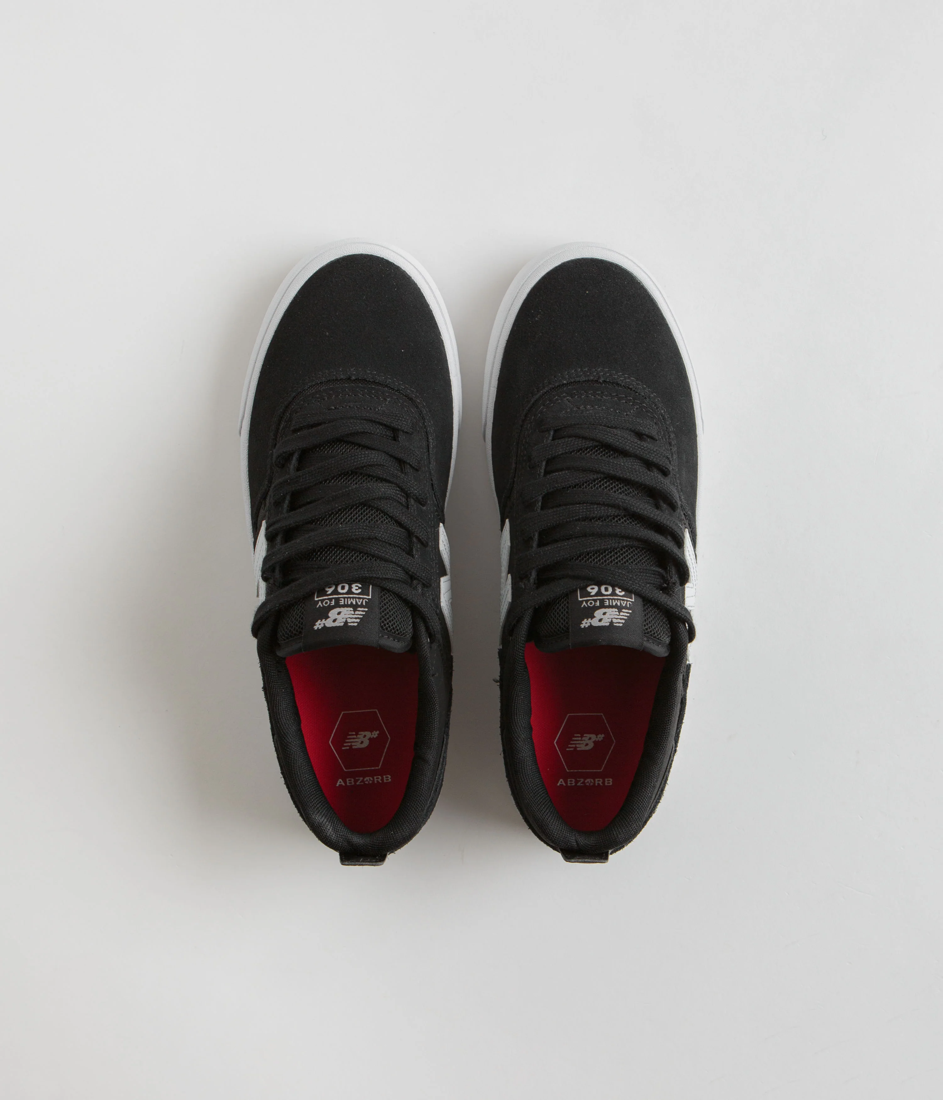 New Balance Numeric 306 Jamie Foy Shoes - Black / White / Black - Image 7