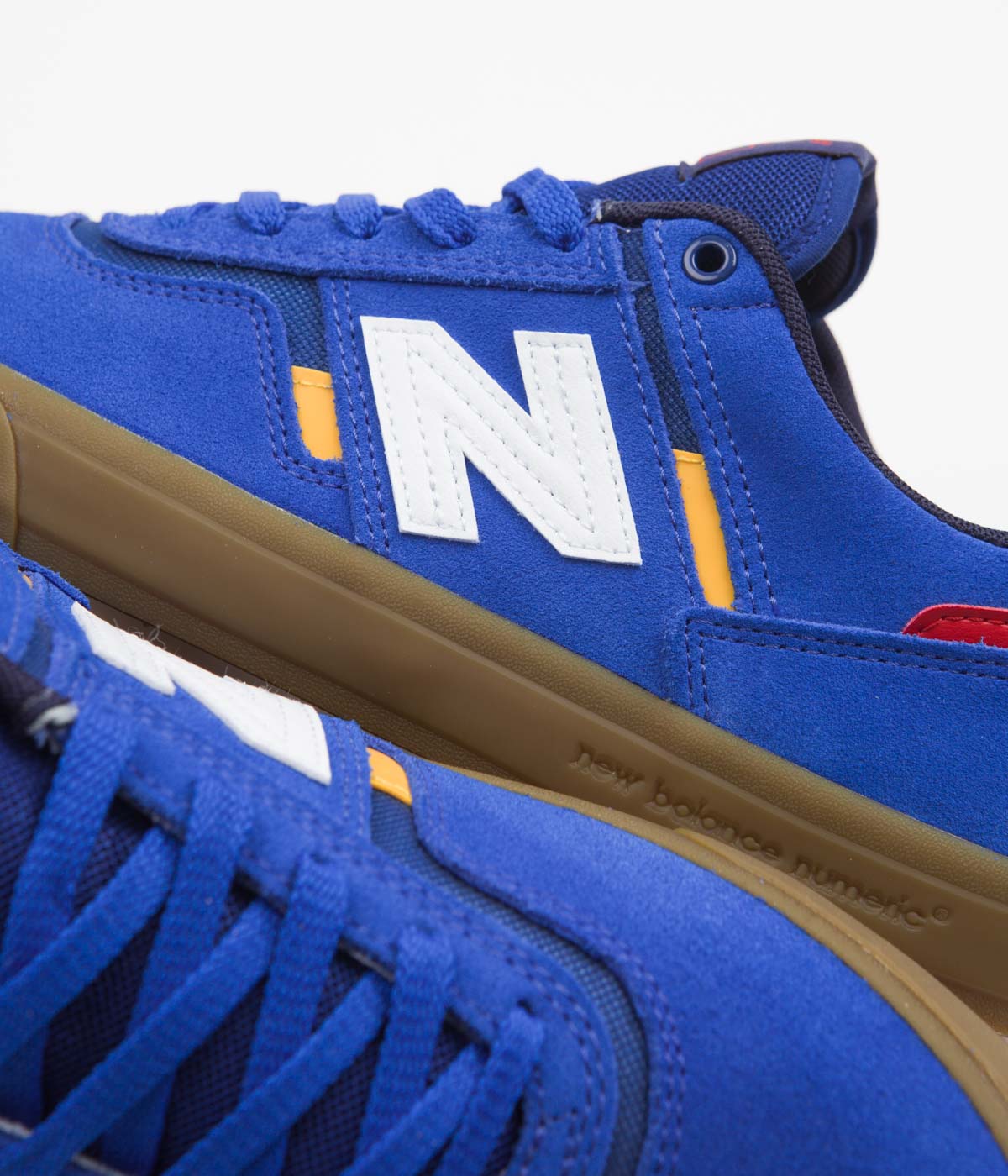 New Balance Numeric 306 Jamie Foy Shoes - Blue / Yellow - Image 3