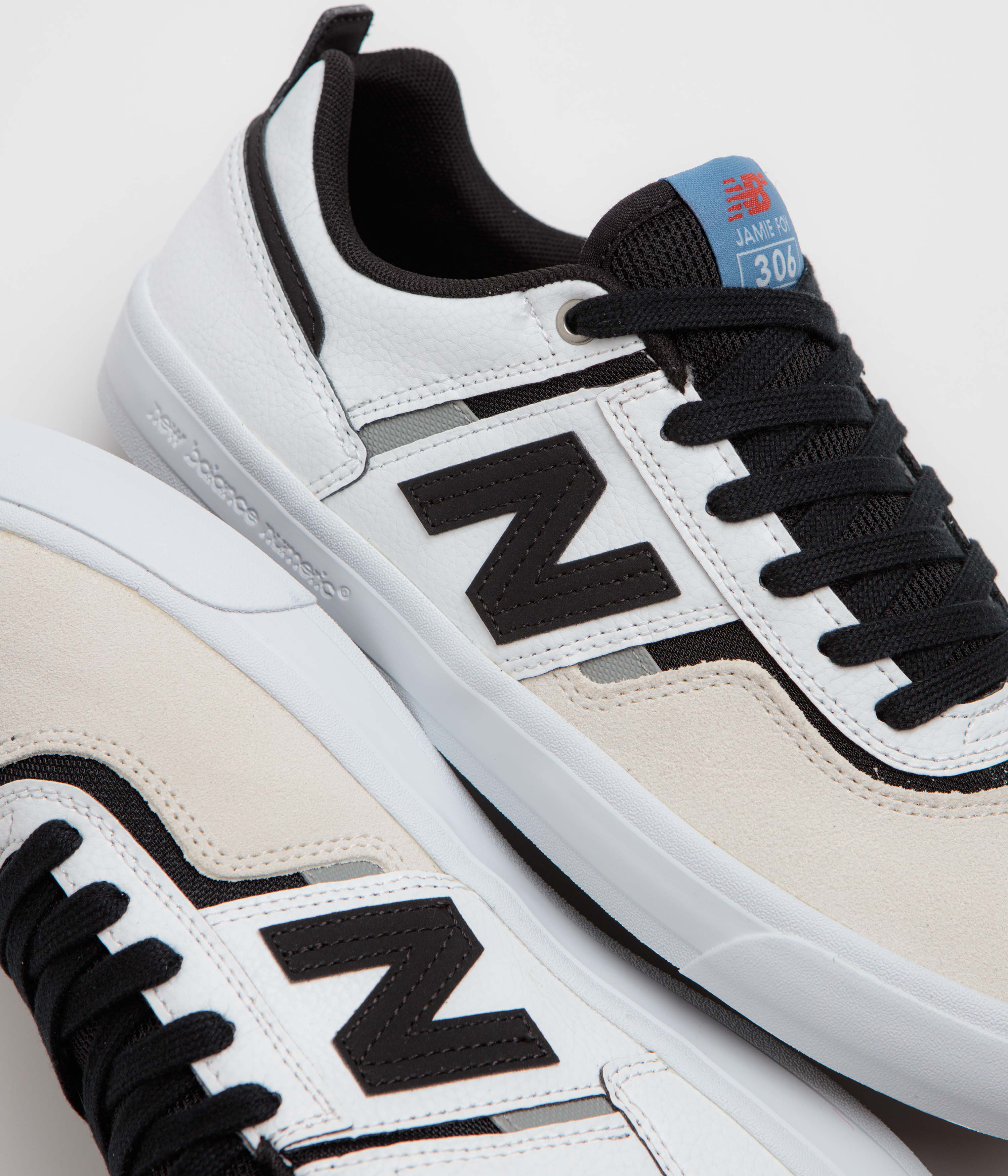 New Balance Numeric 306 Jamie Foy Shoes - White / Black - Image 3