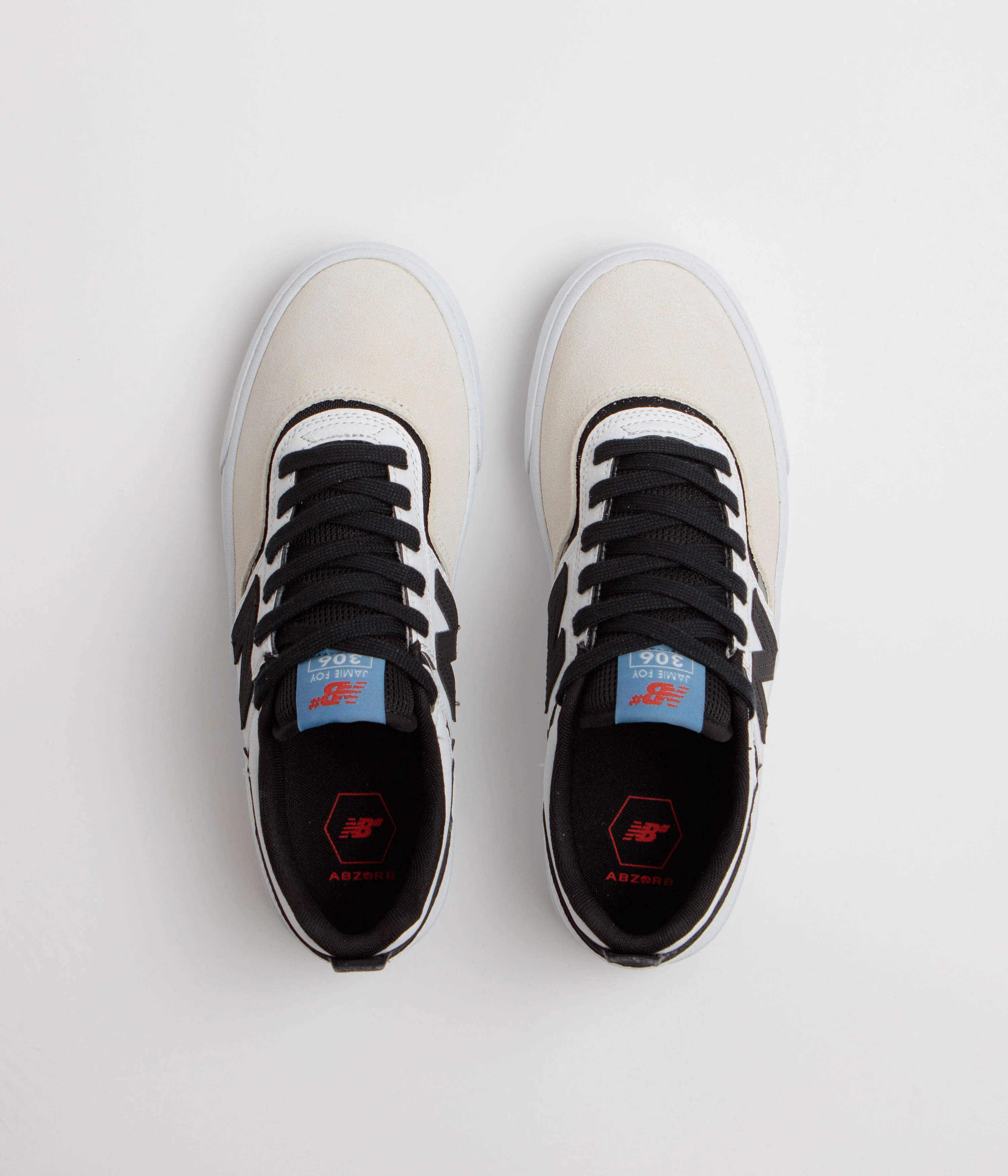 New Balance Numeric 306 Jamie Foy Shoes - White / Black - Image 7