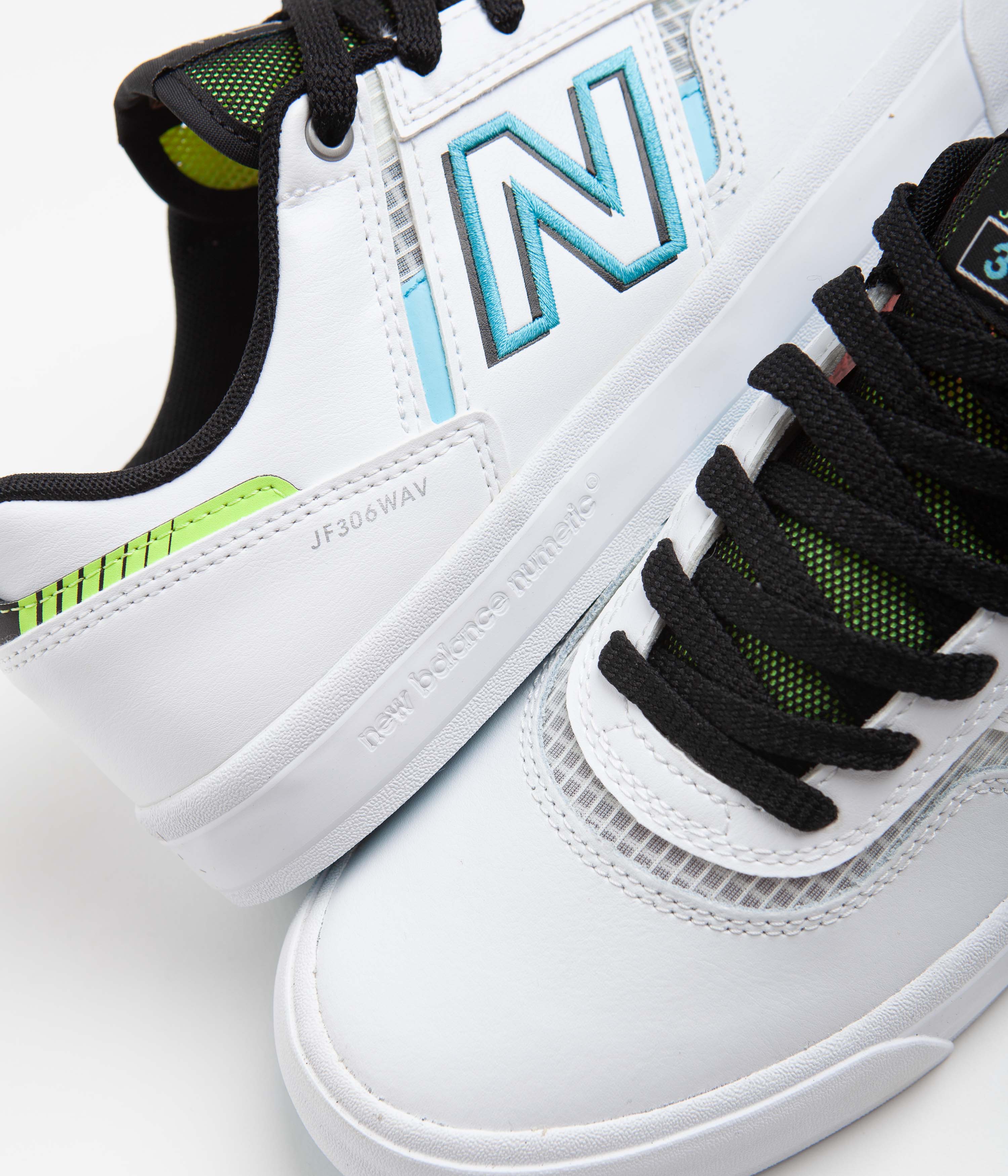 New Balance Numeric 306 Jamie Foy Shoes - White / Blue - Image 3