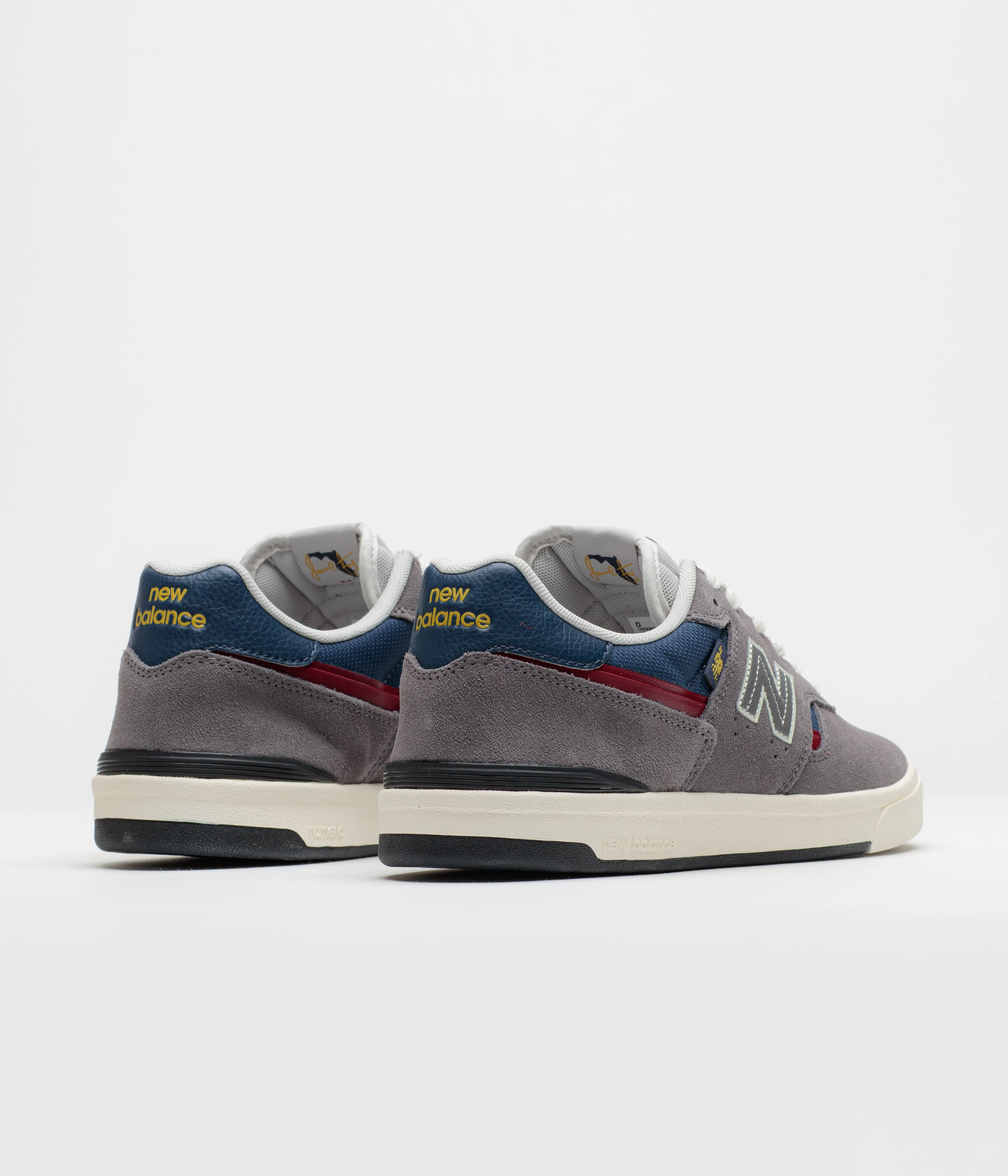 New Balance Numeric 306C Jamie Foy Shoes - Grey / Navy - Image 4