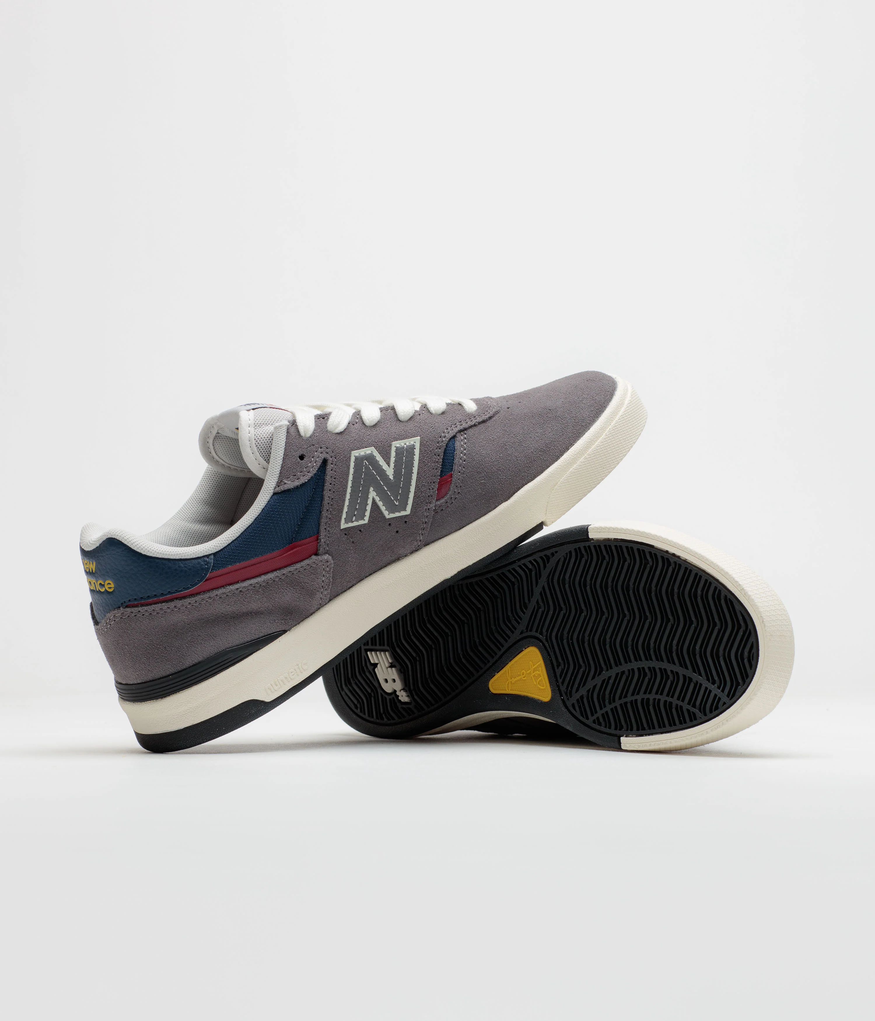New Balance Numeric 306C Jamie Foy Shoes - Grey / Navy - Image 5