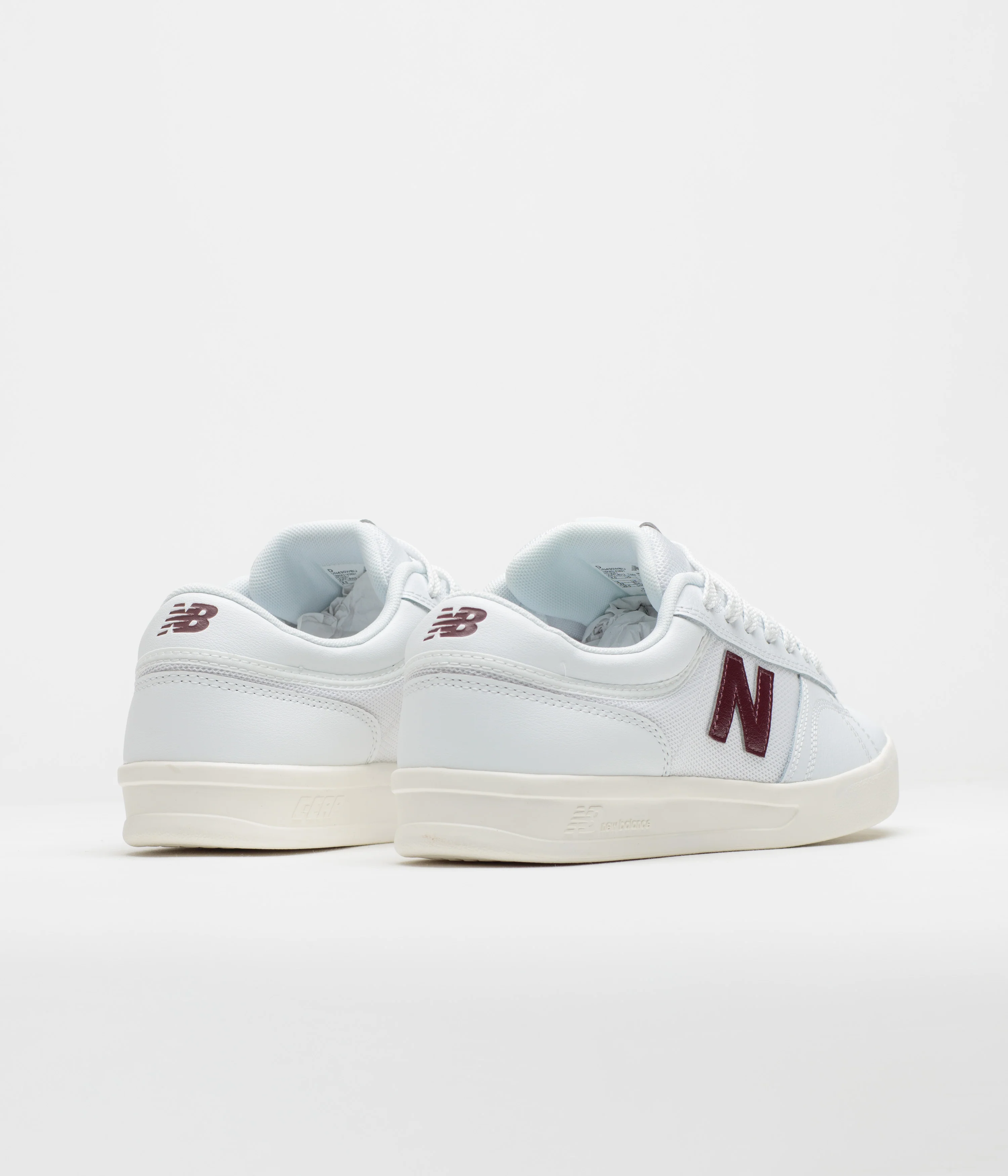 New Balance Numeric 430 Shoes - Sea Salt / Burgundy - Image 4